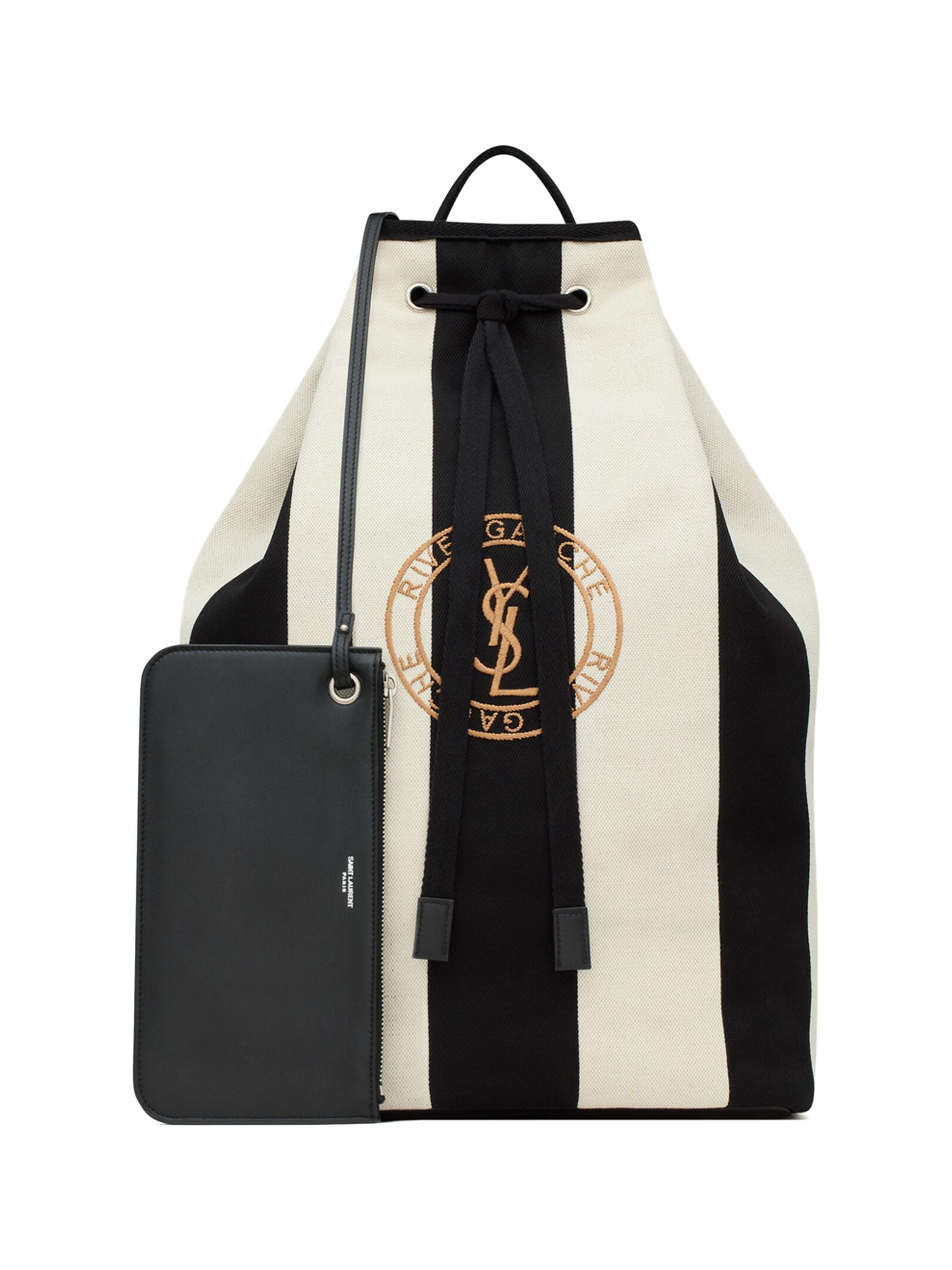 Yves saint Laurent rive gauche ショルダーバッグ Saint Laurent Rive Gauche Sling Bag in Canvas | Saks Fifth Avenue