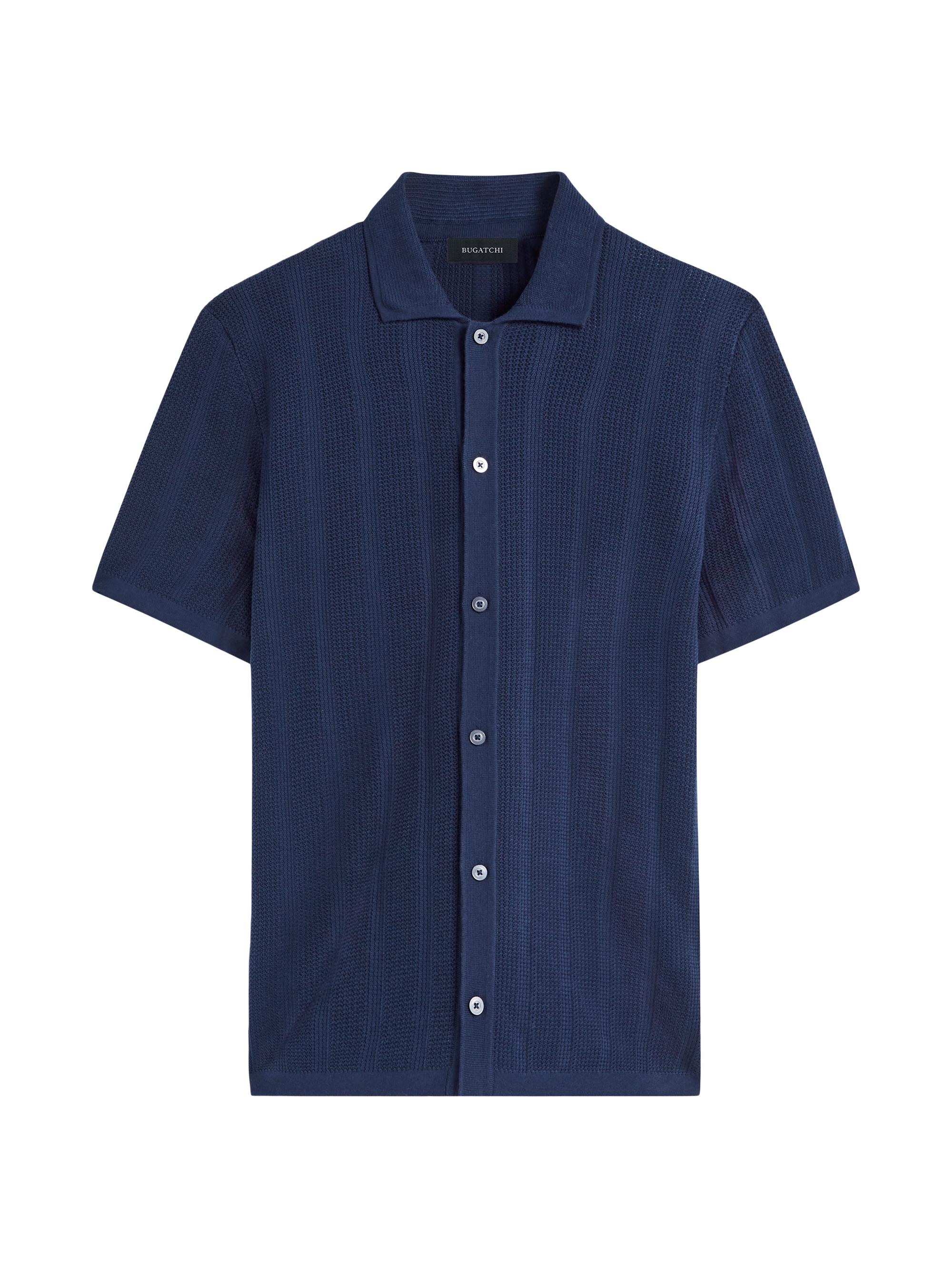 Bugatchi Men's Cotton Knit Short-Sleeve Polo Sweater - Air Blue