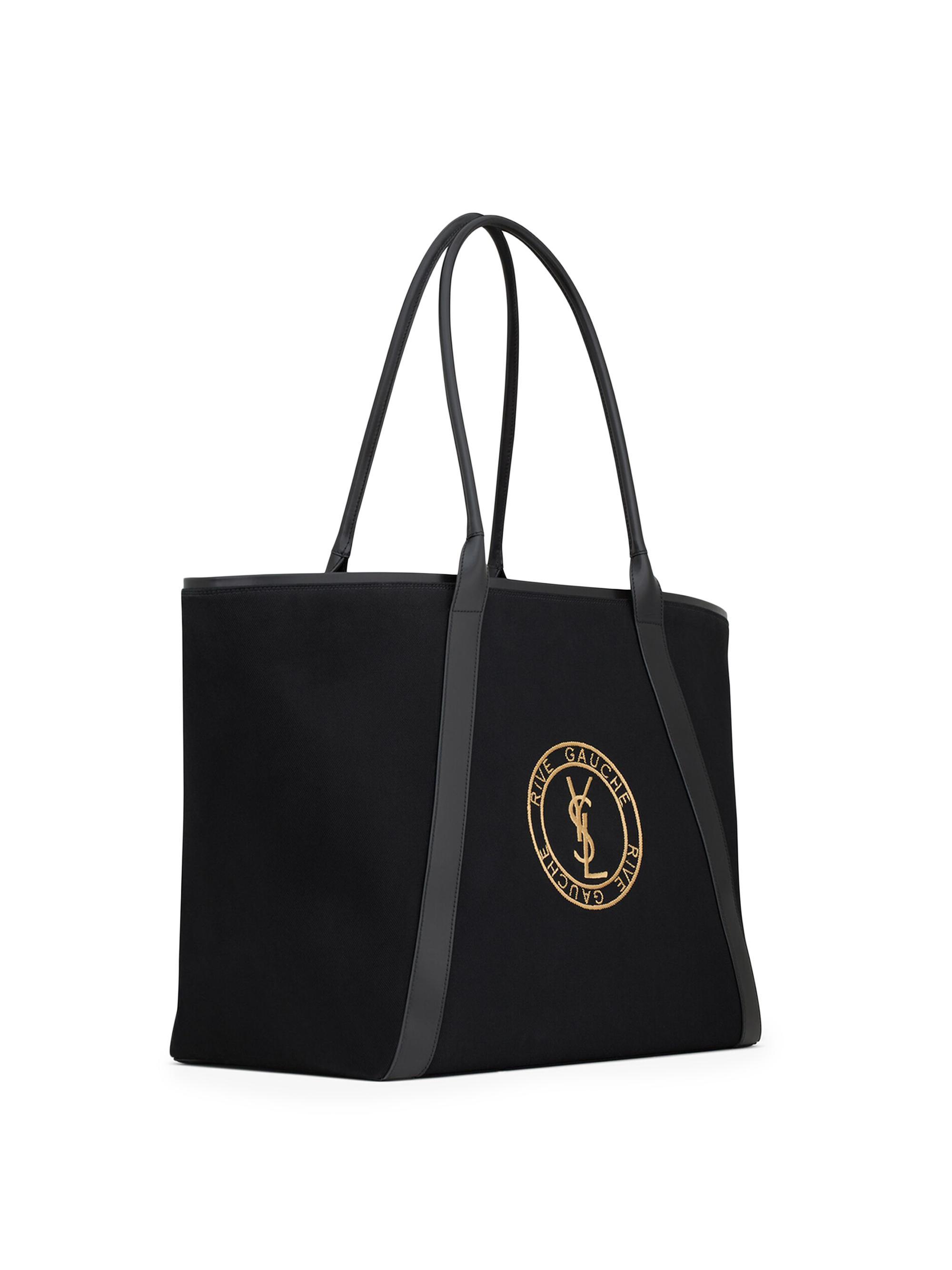Saint Laurent Rive Gauche Tote Bag in Canvas | Saks Fifth Avenue
