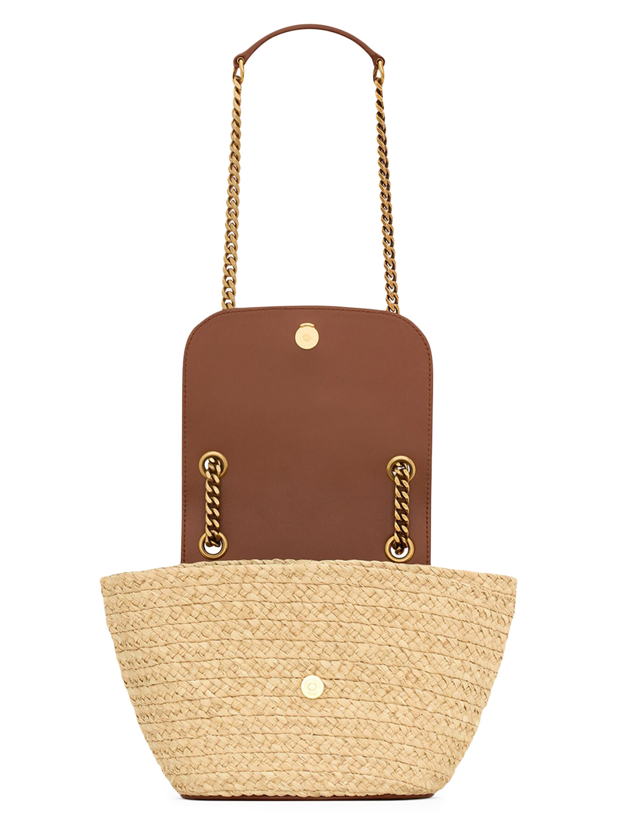 【つくね】サンローランマノンMINIラフィア2wayかごバッグ mini Manon in raffia | Saint Laurent | YSL US