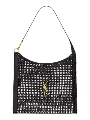 saint laurent hobo raffia bag