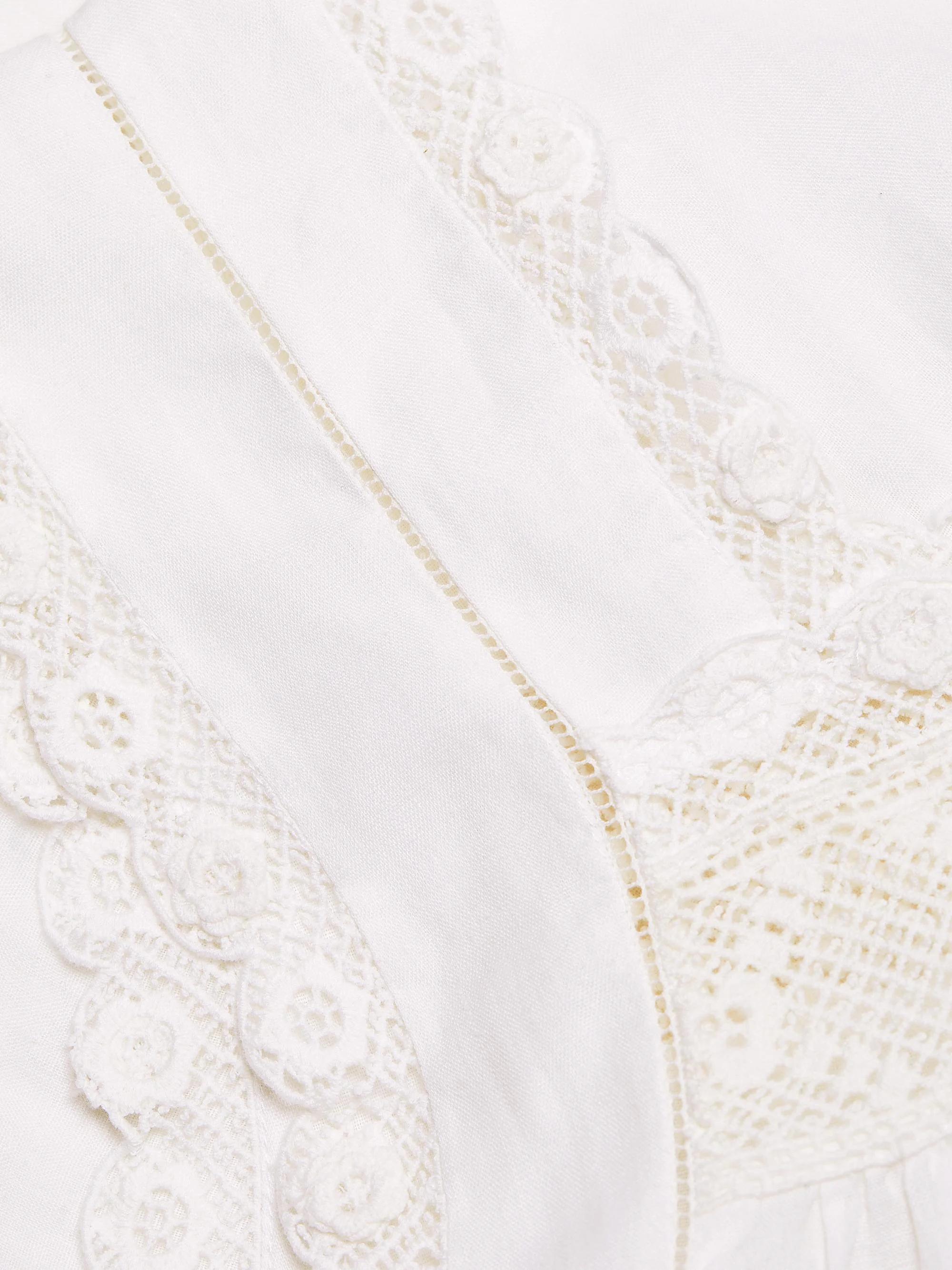 DÔEN Aphra Lace-Trim Top | Saks Fifth Avenue