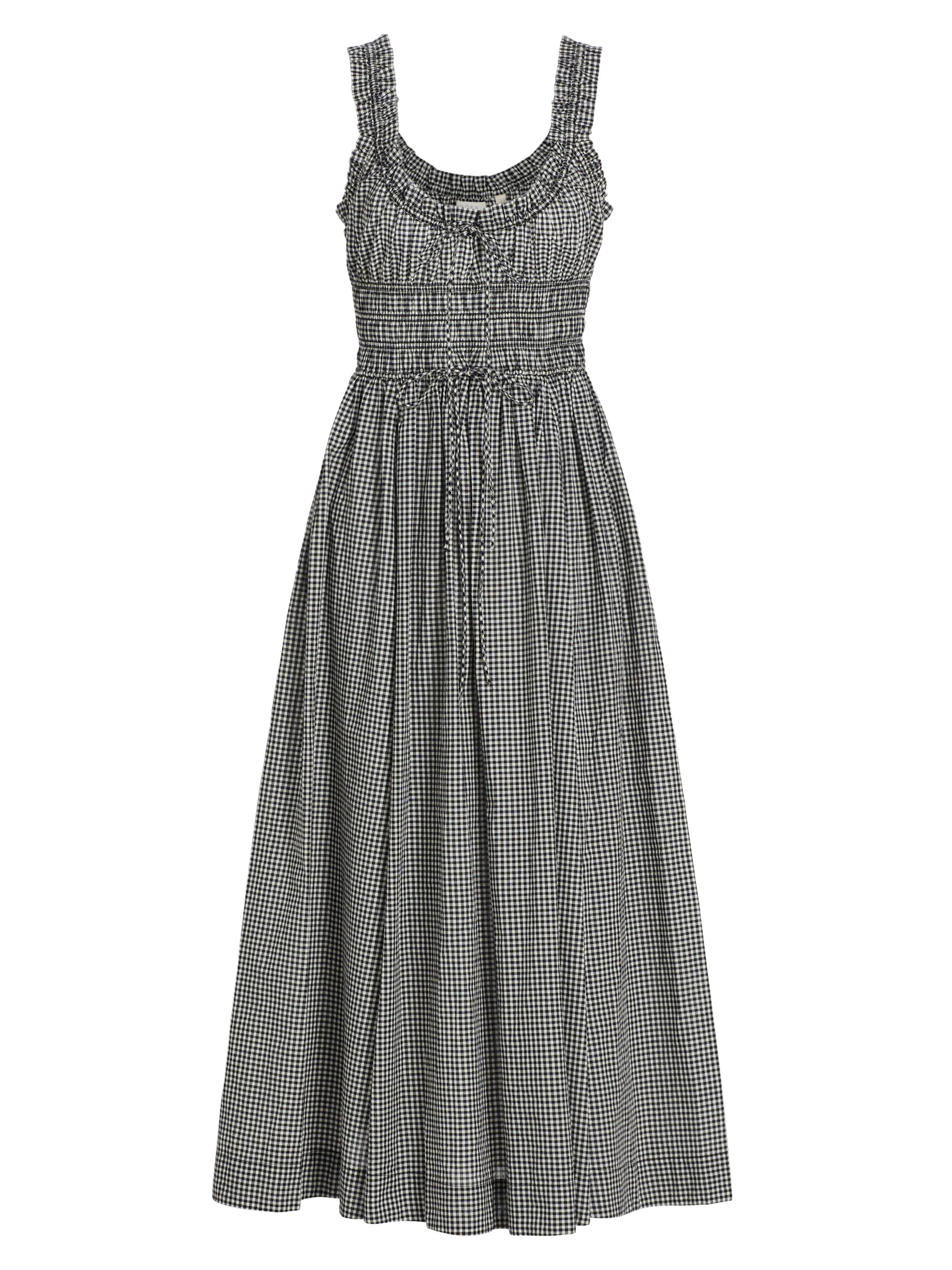 DÔEN Women's Emmaretta Gingham Midi-Dress - La Maddalena Gingham