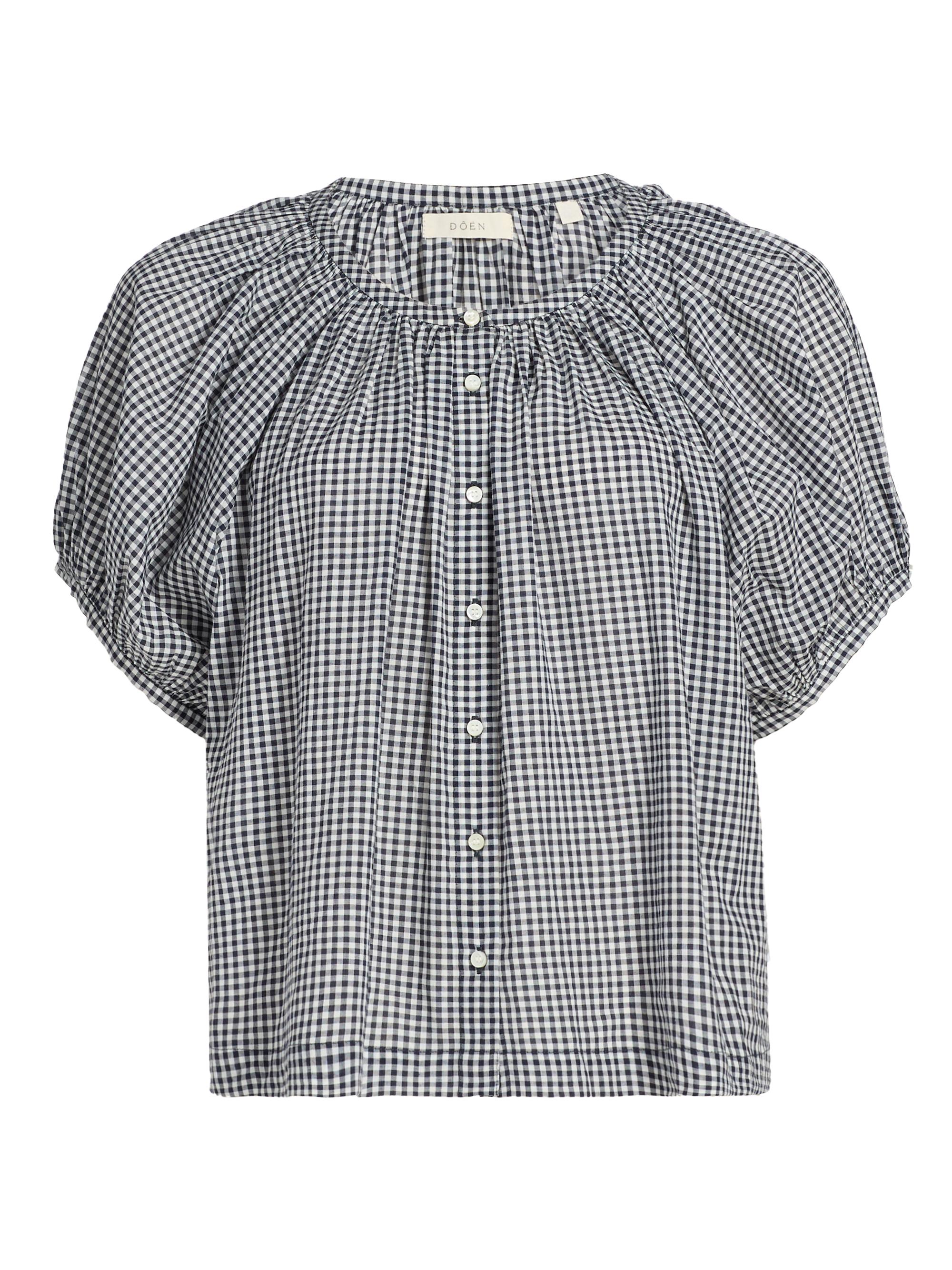 DÔEN June Gingham Cotton Top | Saks Fifth Avenue