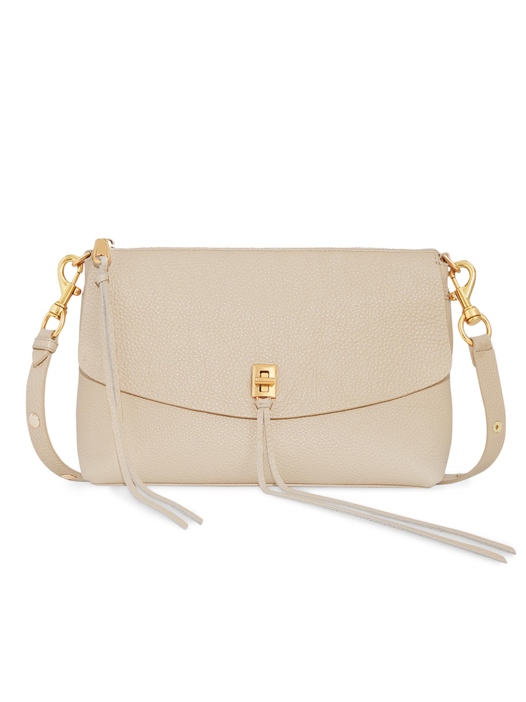 Rebecca Minkoff Women's Darren Leather Shoulder Bag - Stone