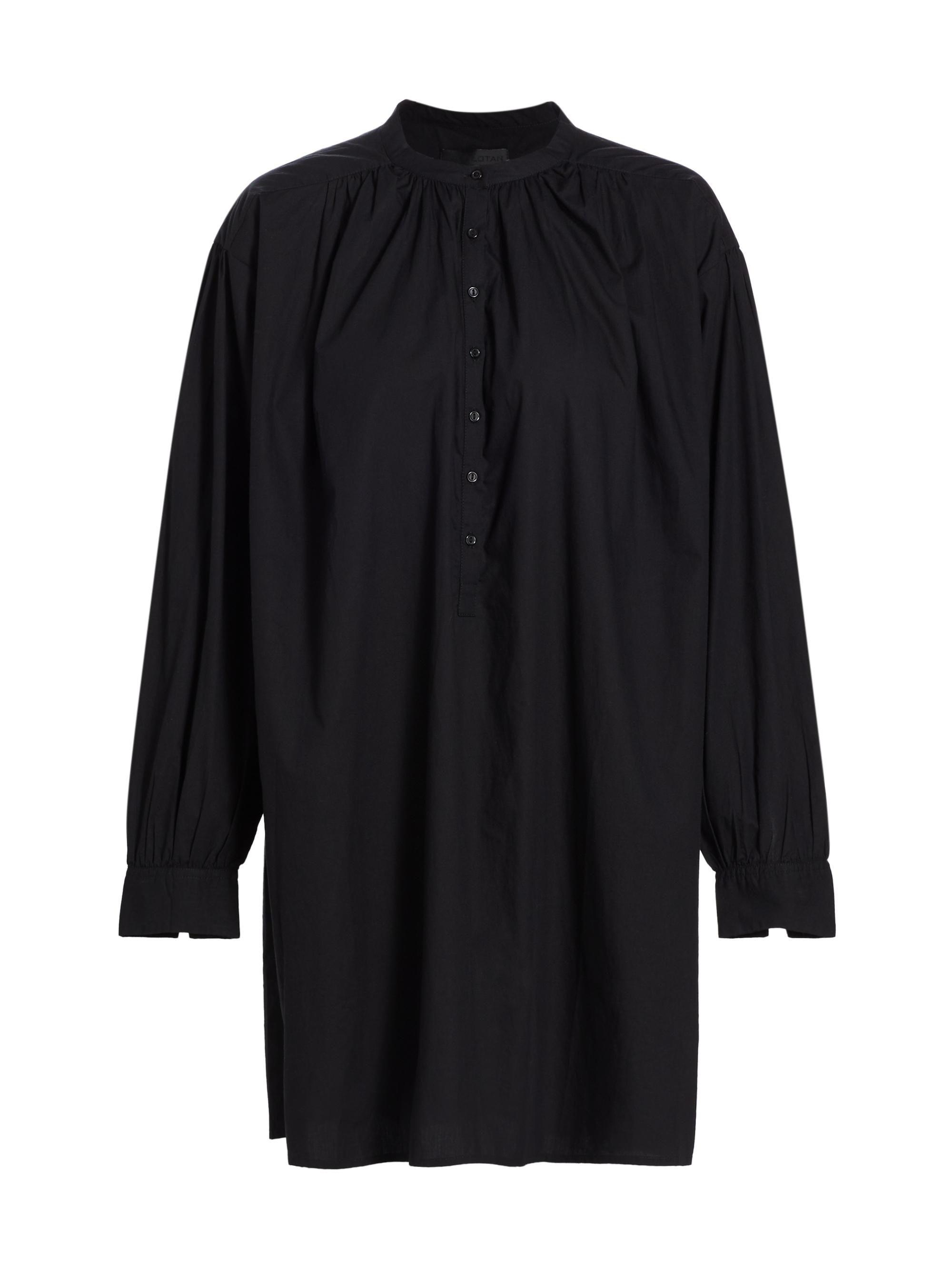 Nili Lotan Women's Najam Cotton Button-Up Mini-Shirtdress - Black