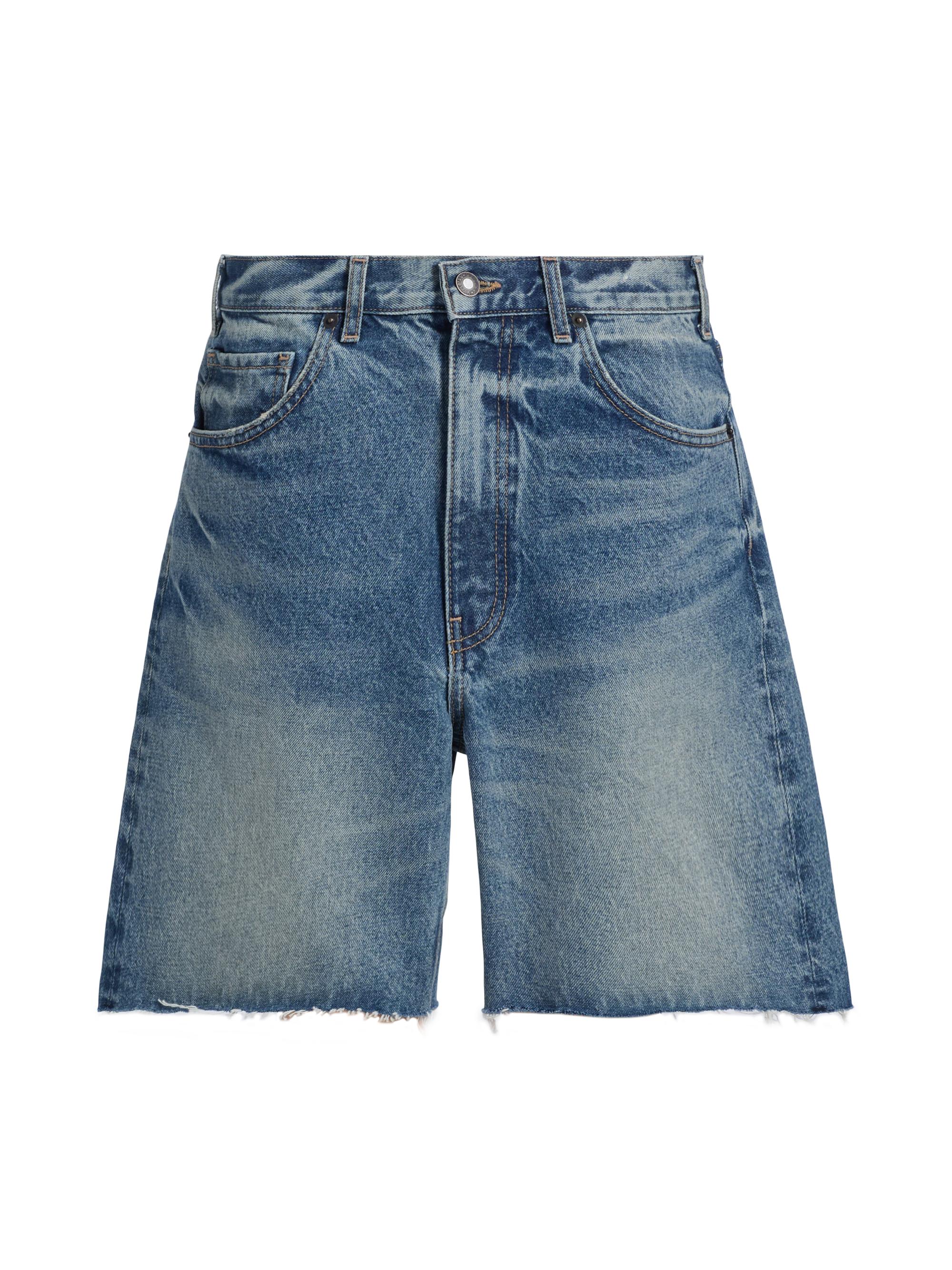 Nili Lotan Women's Russel Denim Raw-Edge Shorts - Rosebowl Wash
