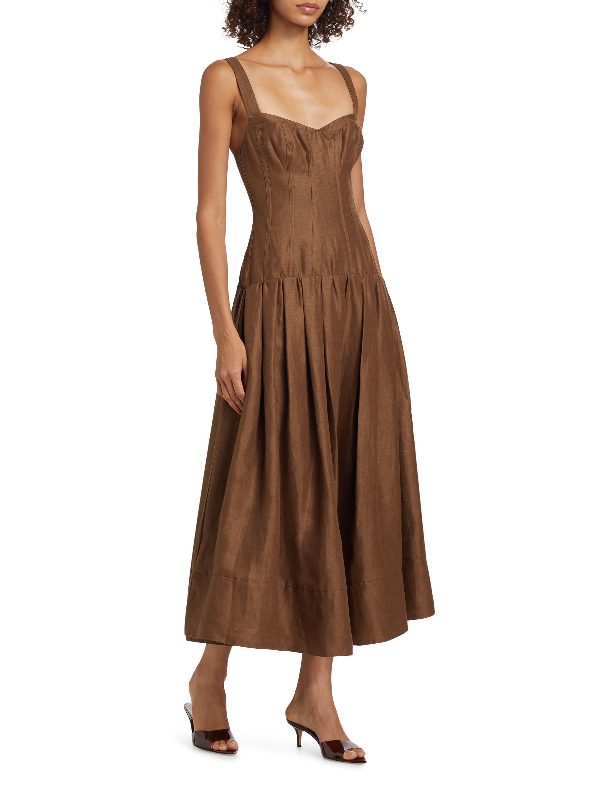 one sleeve linen dress Upgrade Your Style with the TIFFANY Linen Dress main image 0