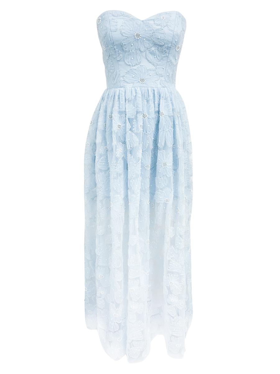 Shop Dress The Population Audrina Embellished Strapless Fit