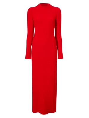 Proenza Schouler Silk Cashmere Short Sleeve Dress - 253 TAUPE