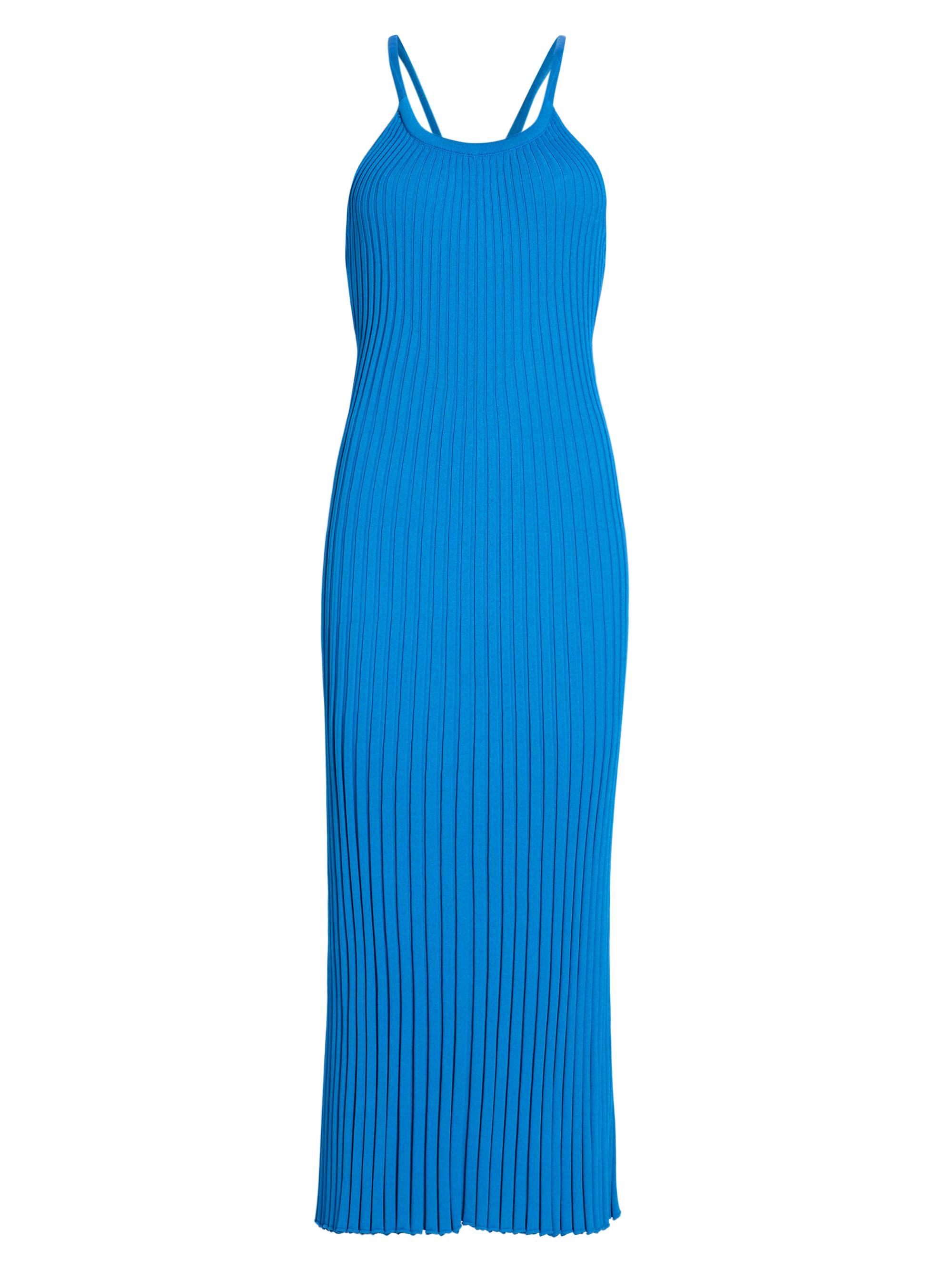 Proenza Schouler Women's Vida Rib-Knit Midi-Dress - Blue