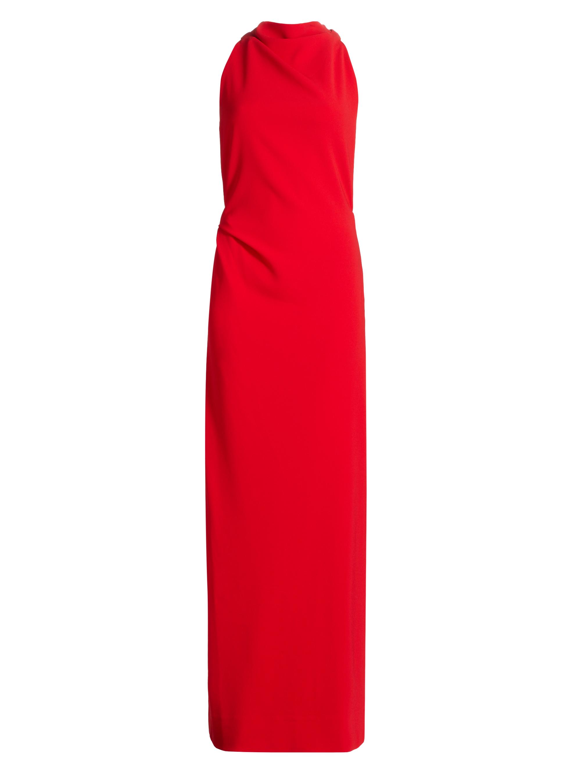 Proenza Schouler Women's Crepe Twist-Back Gown - Red