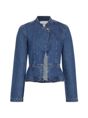 Peplum denim jacket