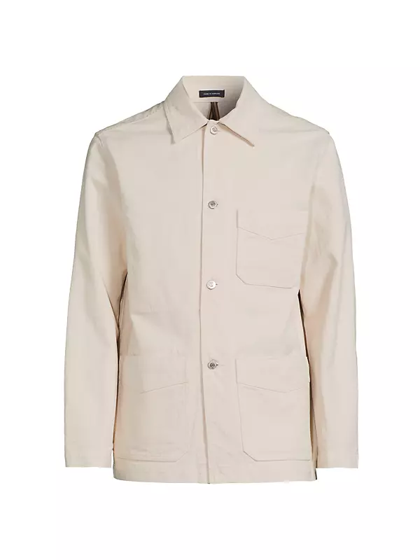 Shop Drake's Cotton Canvas Chore Jacket | Saks Fifth Avenue