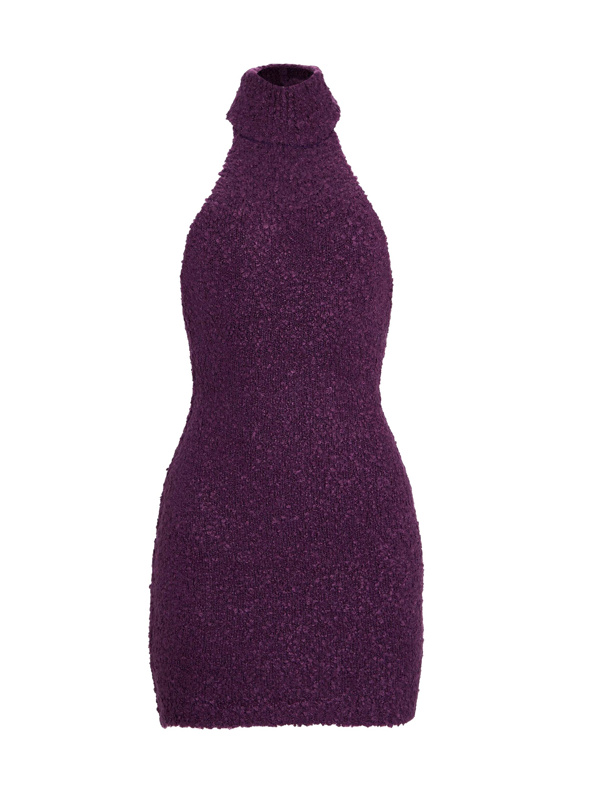 Ser.o.ya Women's Mandy Boucle Dress - Eggplant