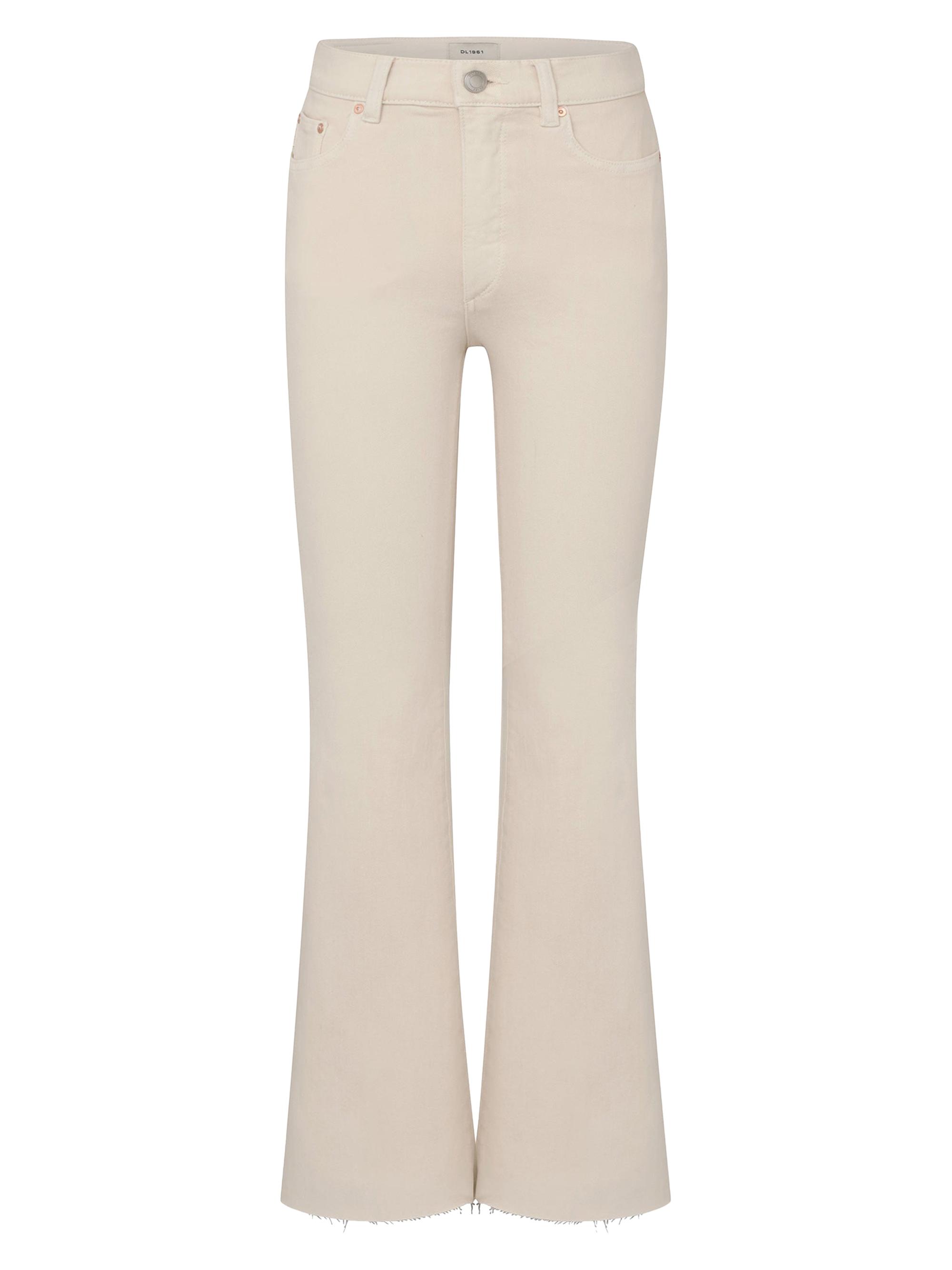 DL1961 Women's Bridget Boot High Rise Instasculpt Crop Jeans - Flax