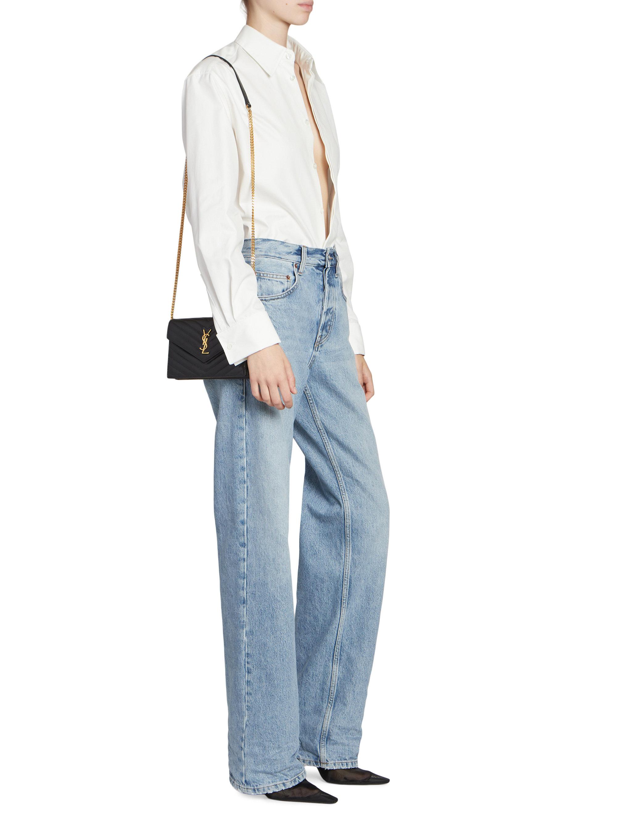 Cassandre Envelope Chain Wallet in Lambskin