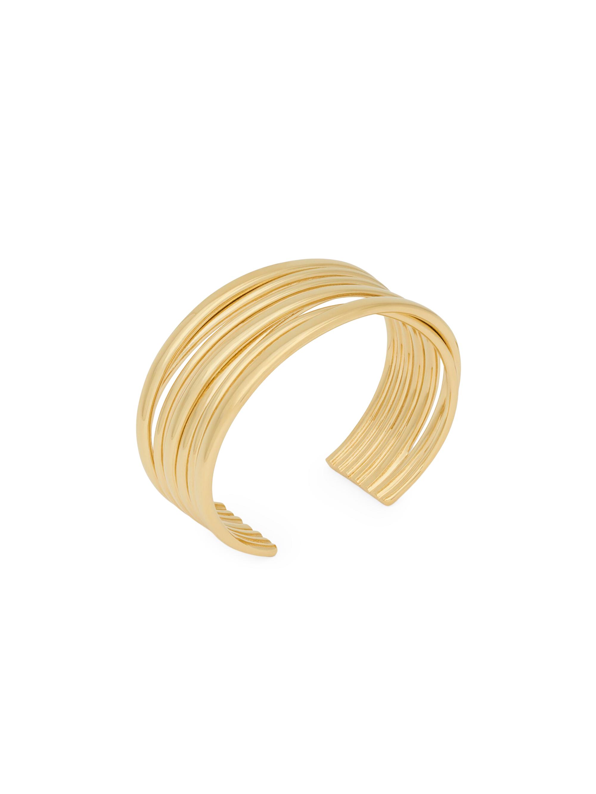 Saint Laurent Women's Multi-Wire Cuff in Metal - Gold