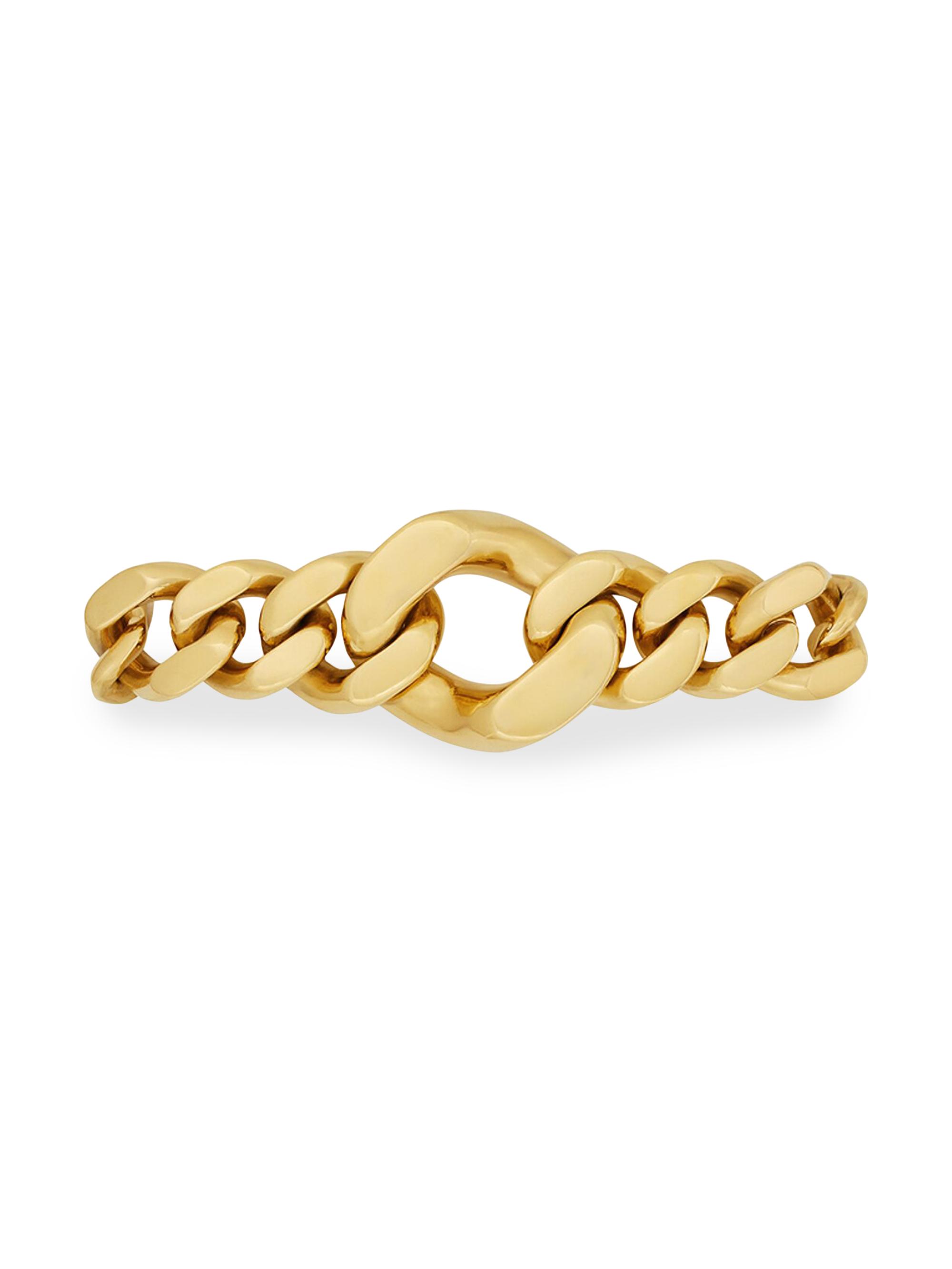 Saint Laurent Women's Graduated Chain Bracelet in Metal - Gold