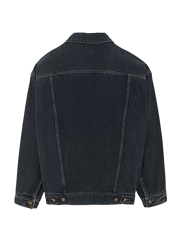 Shop Saint Laurent Oversized Jacket in Denim | Saks Fifth Avenue Shop Saint Laurent Oversized Jacket in Denim | Saks Fifth Avenue