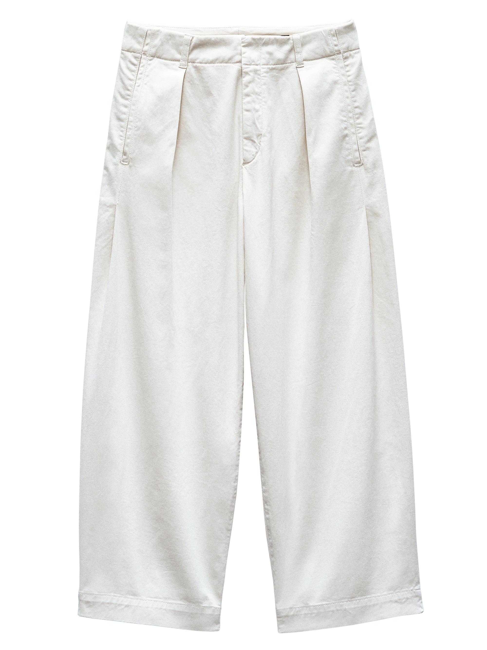 rag & bone Women's Donovan Cotton Barrel-Leg Pants - Turtledove