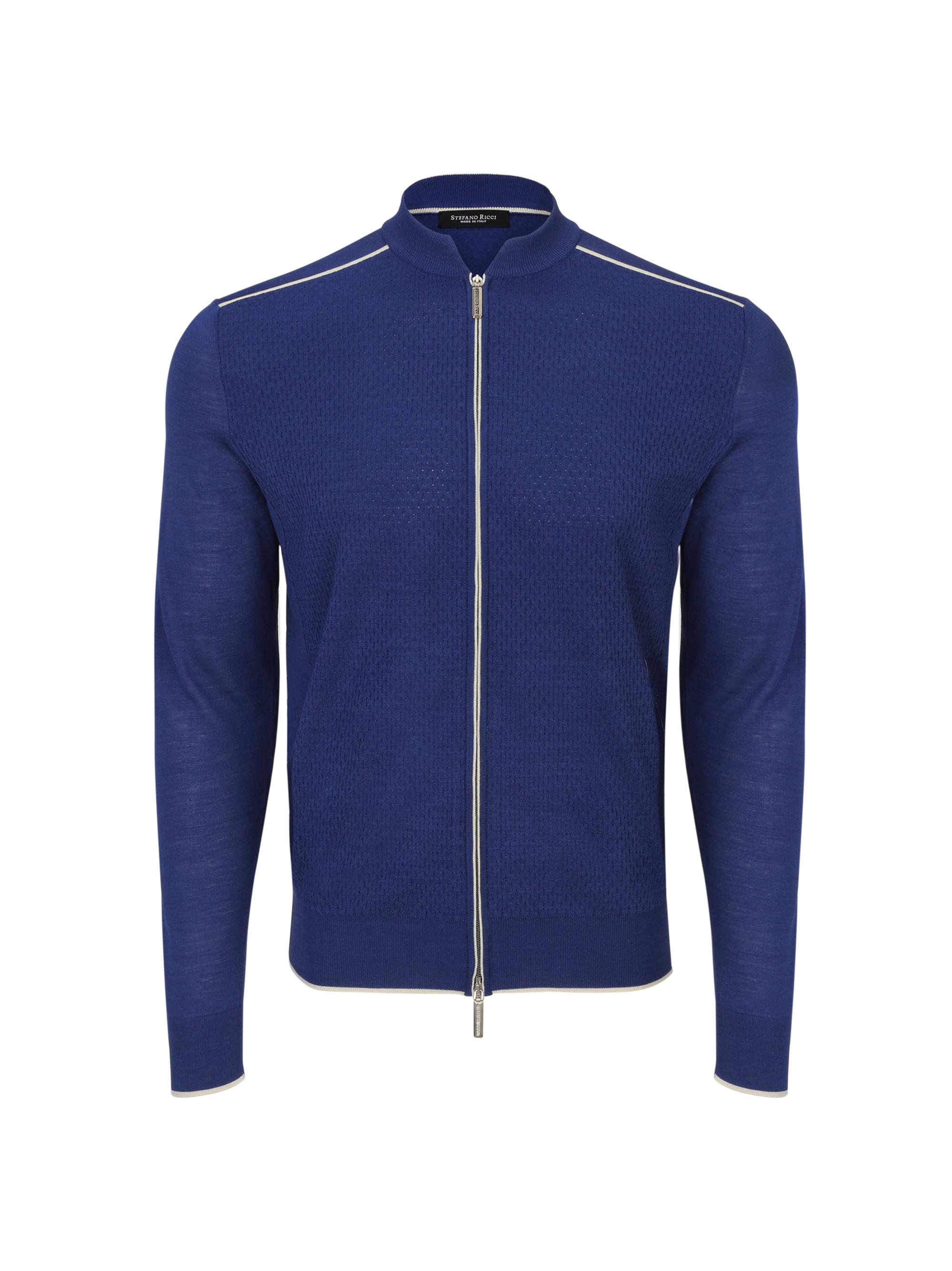 Stefano Ricci Men's Blouson Sweater - Blue