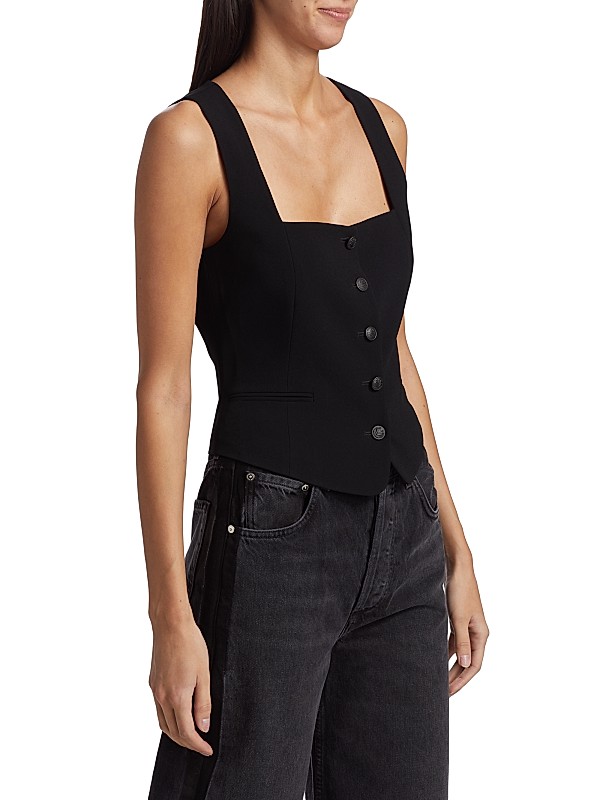 Shop rag & bone Mariana Crepe Vest | Saks Fifth Avenue Shop rag & bone Mariana Crepe Vest | Saks Fifth Avenue