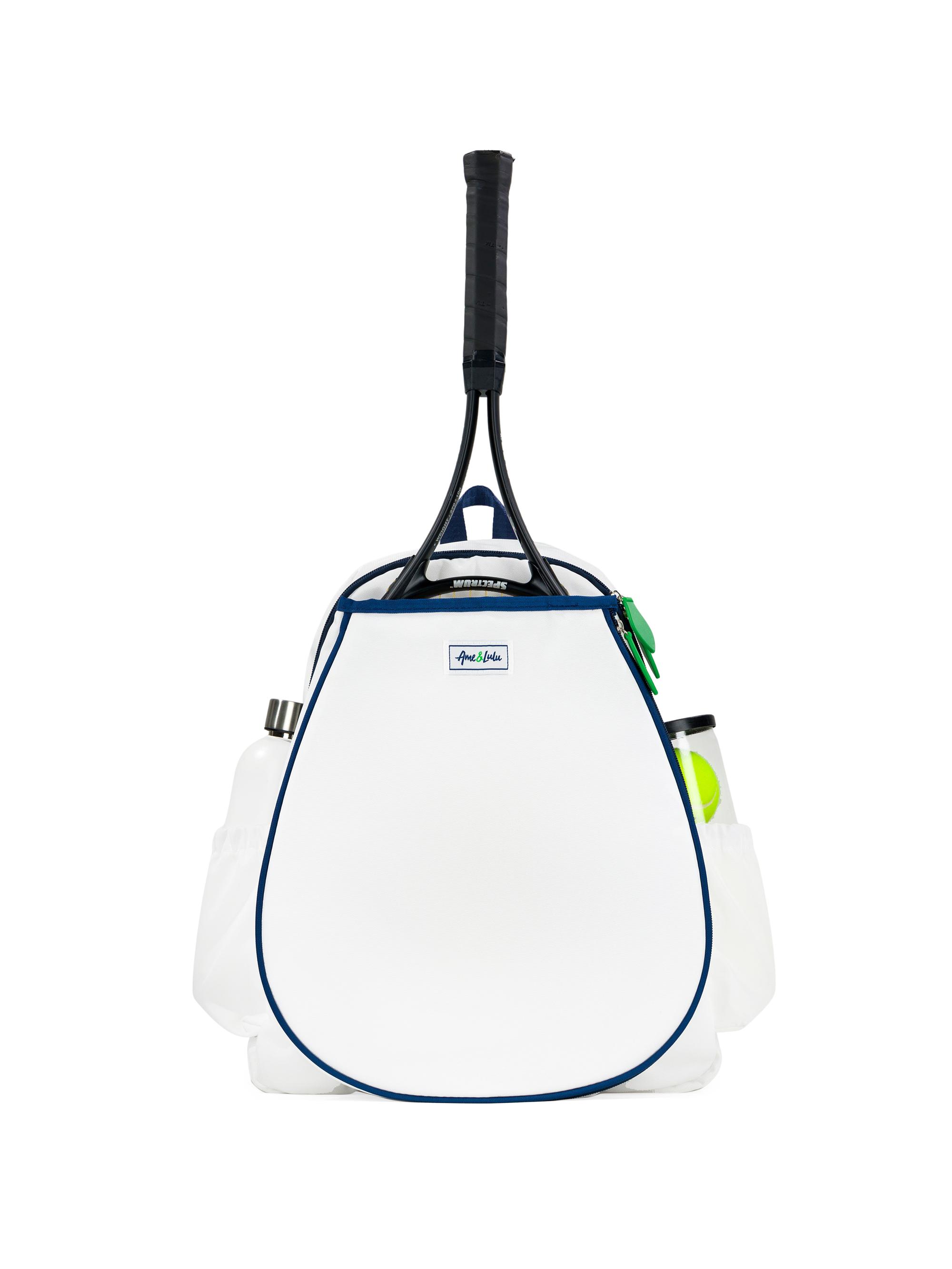 Ame & Lulu Women's Game On Tennis Nylon Backpack - White