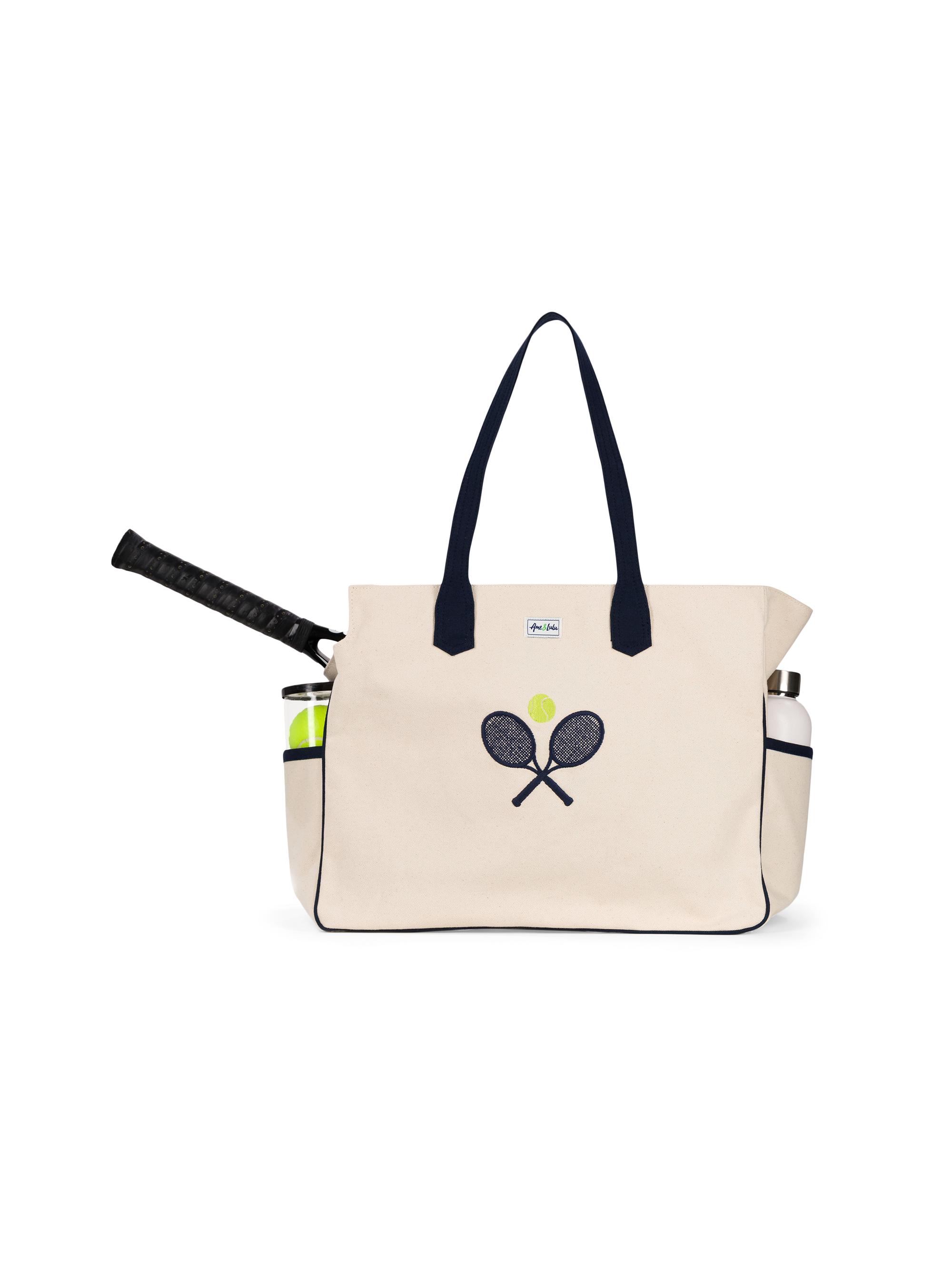 Ame & Lulu Women's Classic Love All Canvas Court Bag - Classic Racquets