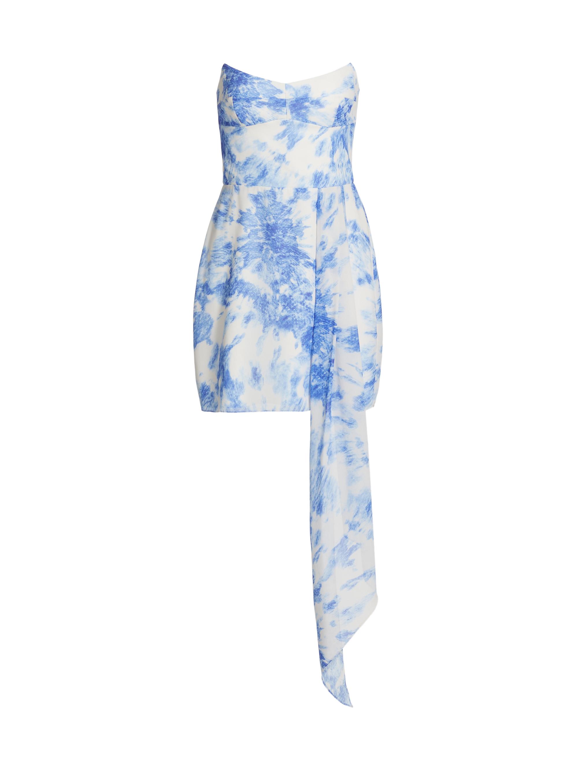 Amanda Uprichard Women's Treasure Strapless Draped Minidress - Splash