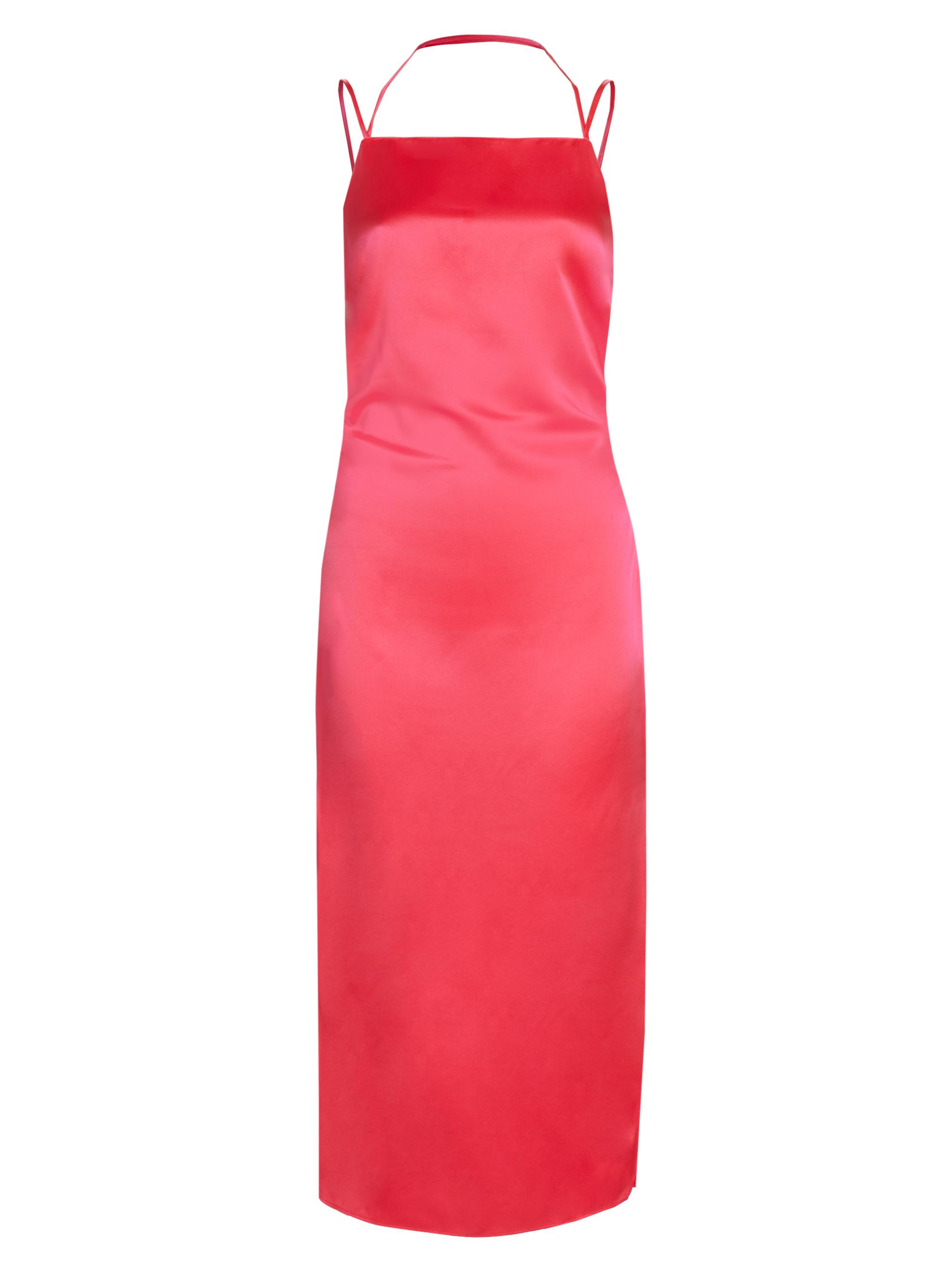 Amanda Uprichard Women's Amiyah Silk Slip Midi-Dress - Begonia