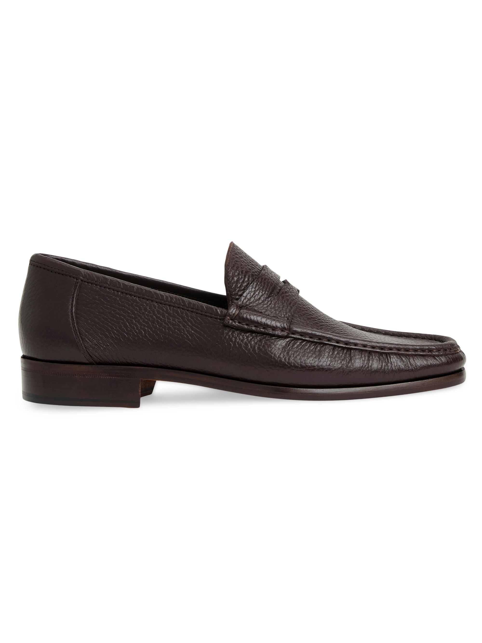 Bruno Magli Men's Tonio Leather Penny Loafers - Dark Brown Cervo