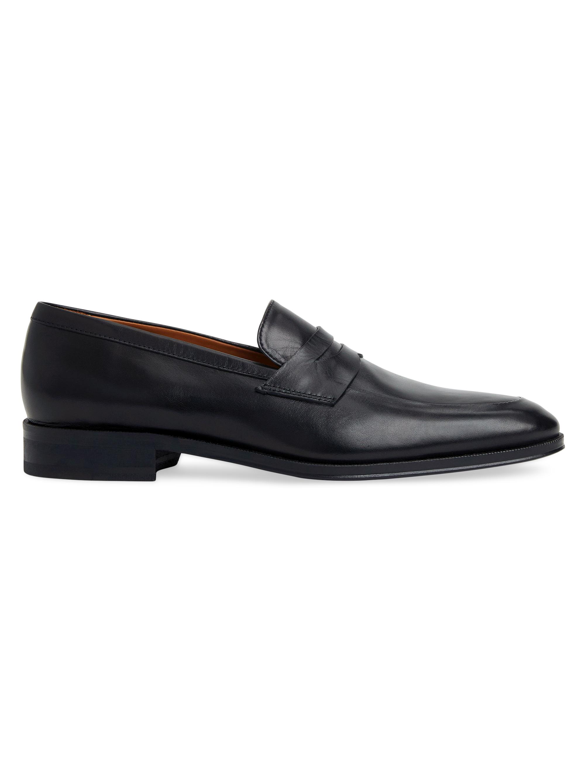 Bruno Magli Men's Maioco Leather Penny Loafers - Black