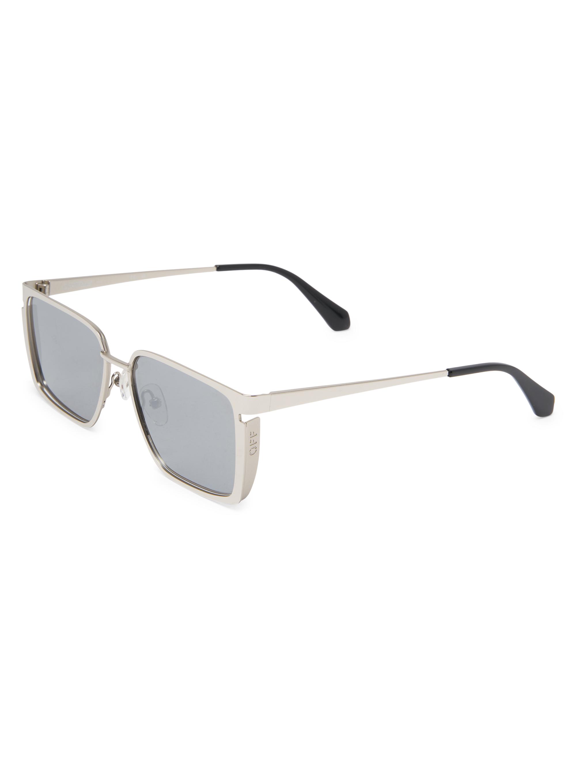 Off-White Men's 56MM Yoder Sunglasses - Silver Mirror