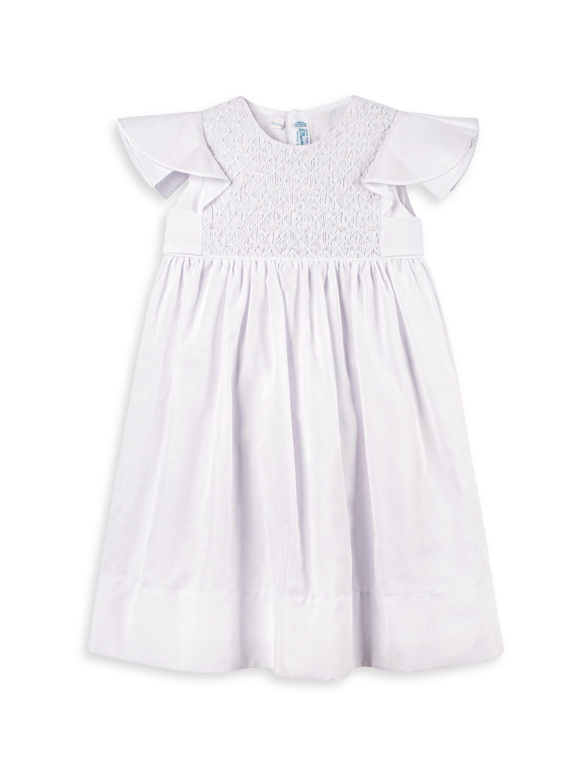 Feltman Brothers Baby Girl's, Little Girl's & Girl's Elegant Smocked Dress - White
