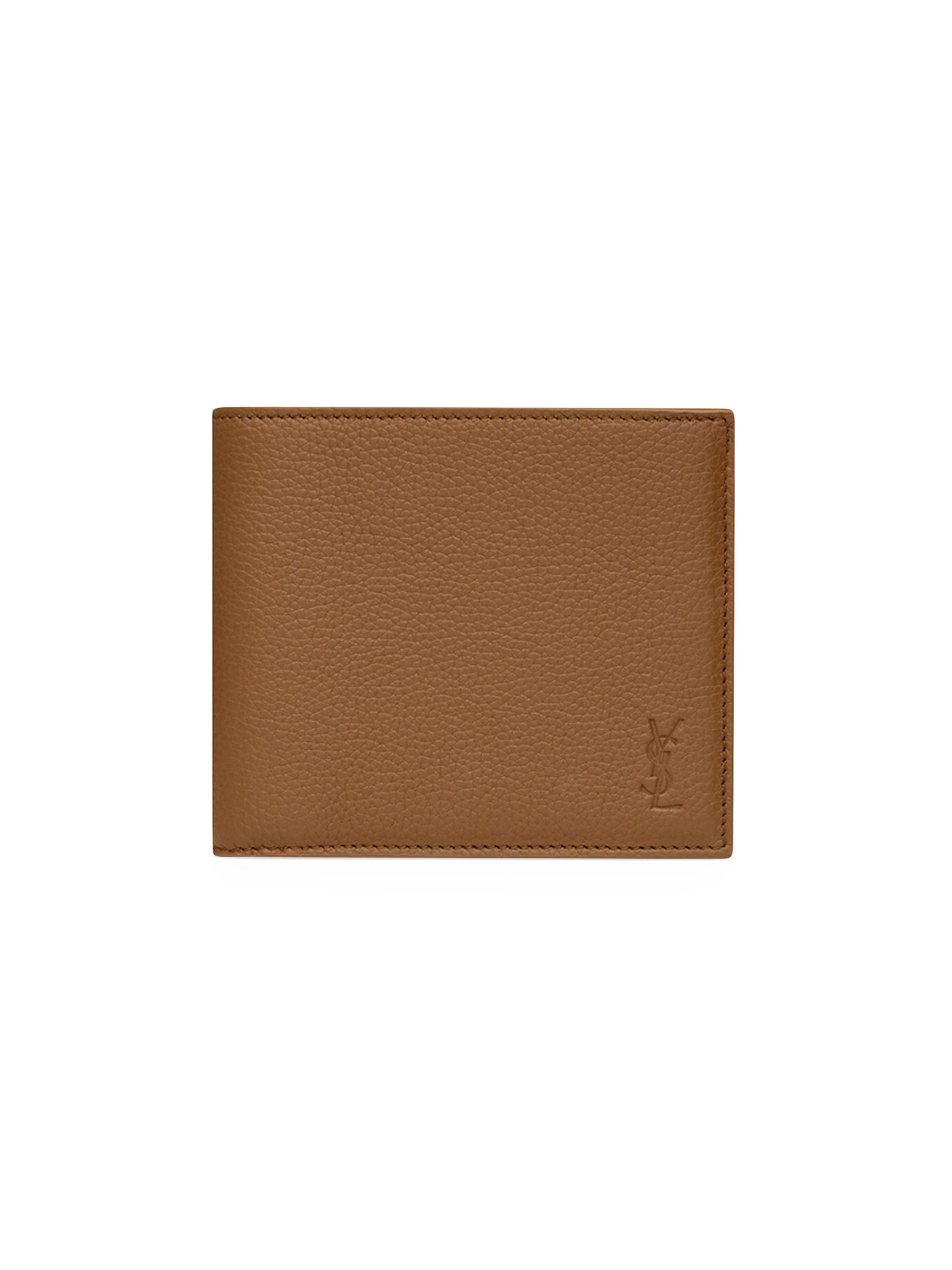 Saint Laurent Men's Cassandre Shadow East/West Wallet - Fox