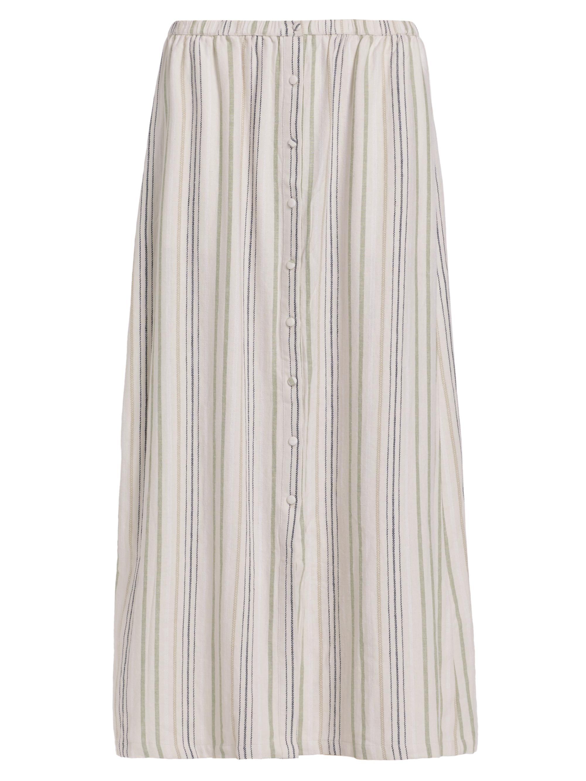 Splendid Women's Demi Striped Linen-Blend Maxi Skirt - Cypress Stripe