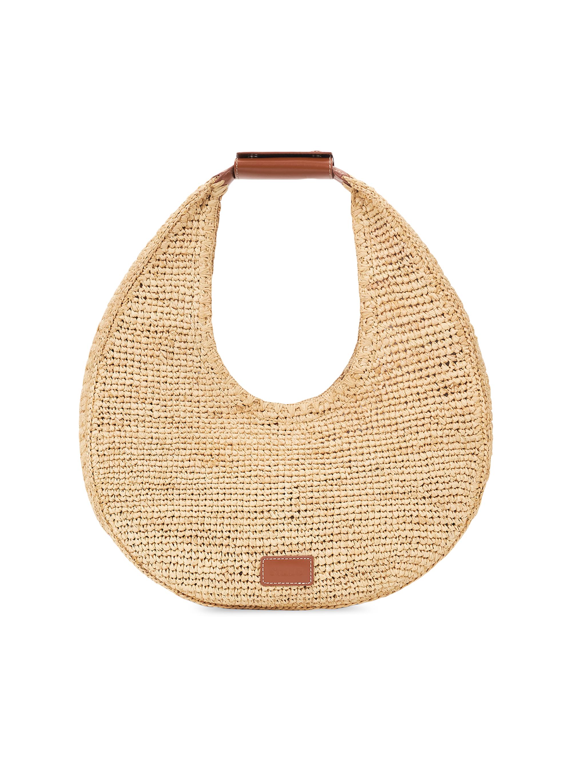 Staud Women's  Moon Raffia Shoulder Bag - Natural