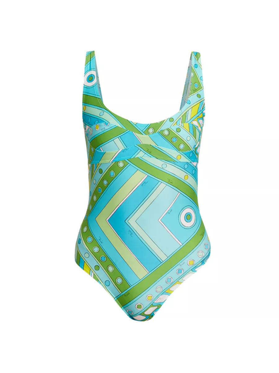 One-piece swimsuit Emilio Pucci Yellow size 44 IT in