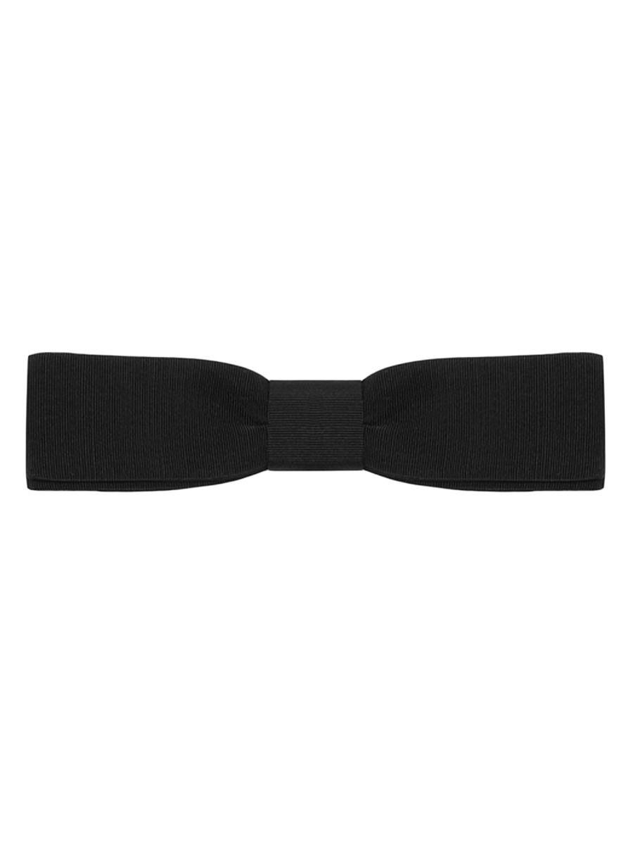 【関税＆送料込み】Saint Laurent Bow Tie In Silk Satin Saint Laurent Yves Silk Satin Bow Tie Black – voilà.id