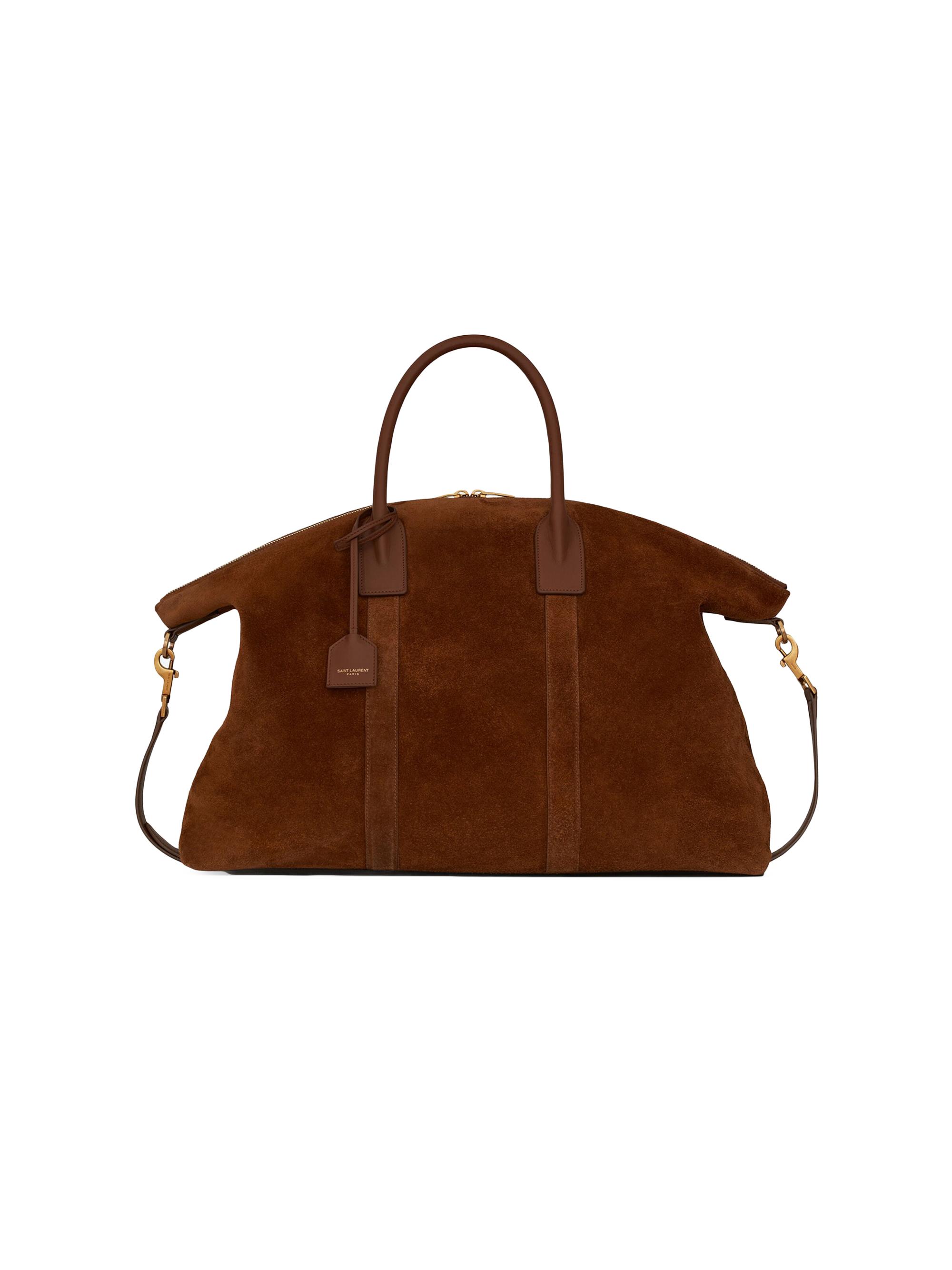 Saint Laurent Giant Bowling Bag in Suede | Saks Fifth Avenue