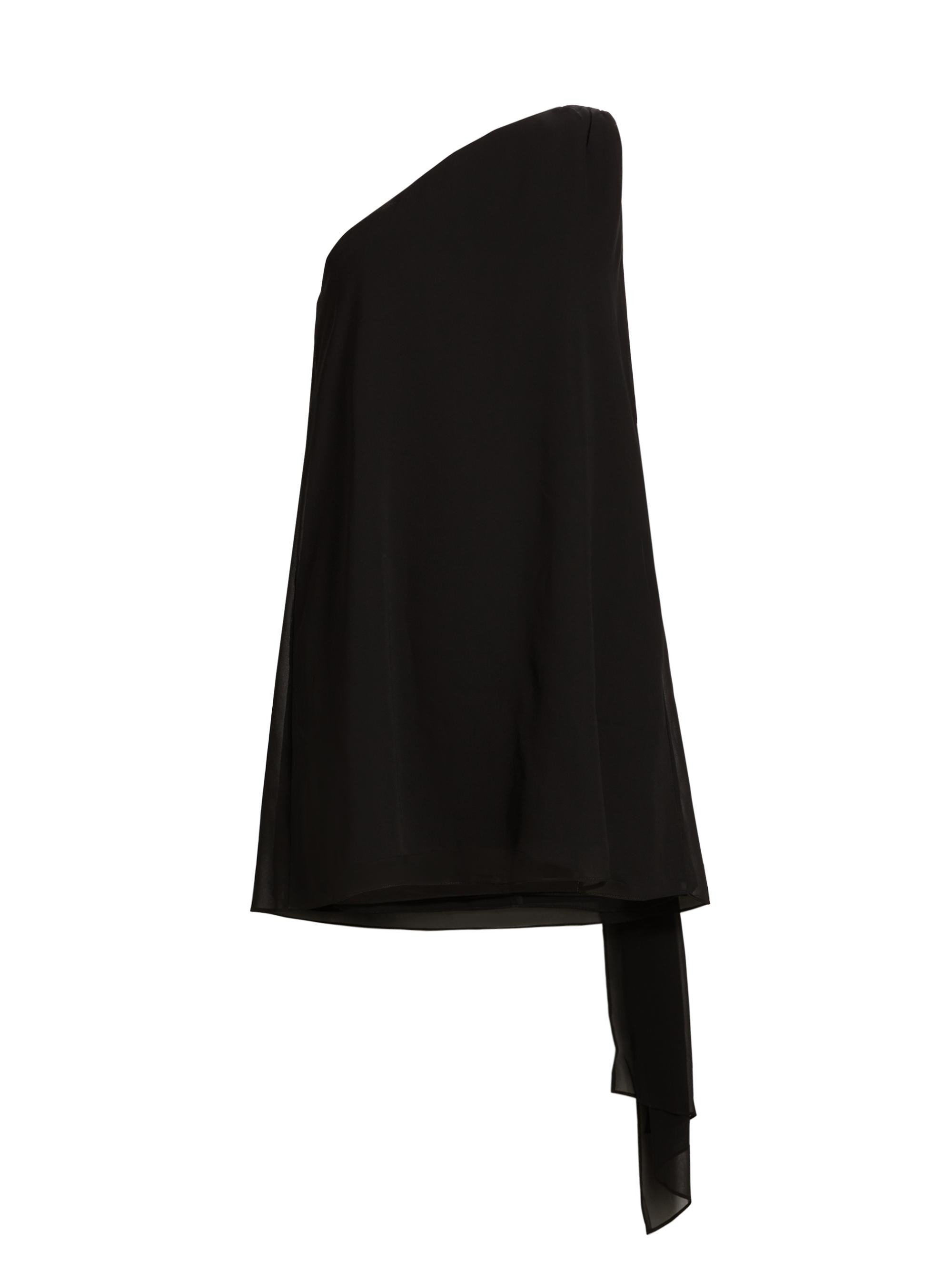 Amanda Uprichard Women's Elisa Chiffon One-Shoulder Minidress - Black