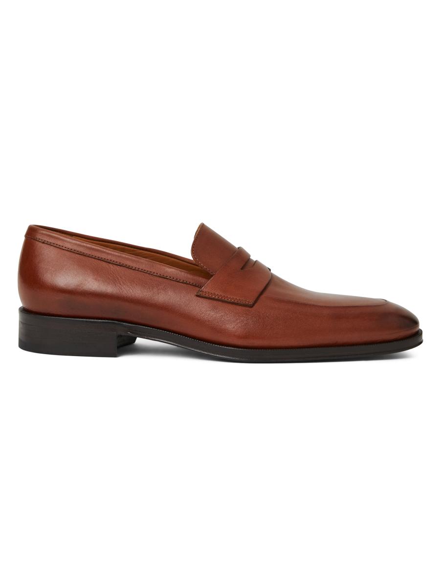Bruno Magli Mocassini Uomo Maioco Penny In Pelle - Made In Italy, Scarpe Luxury Artigianali, Collezione Penny