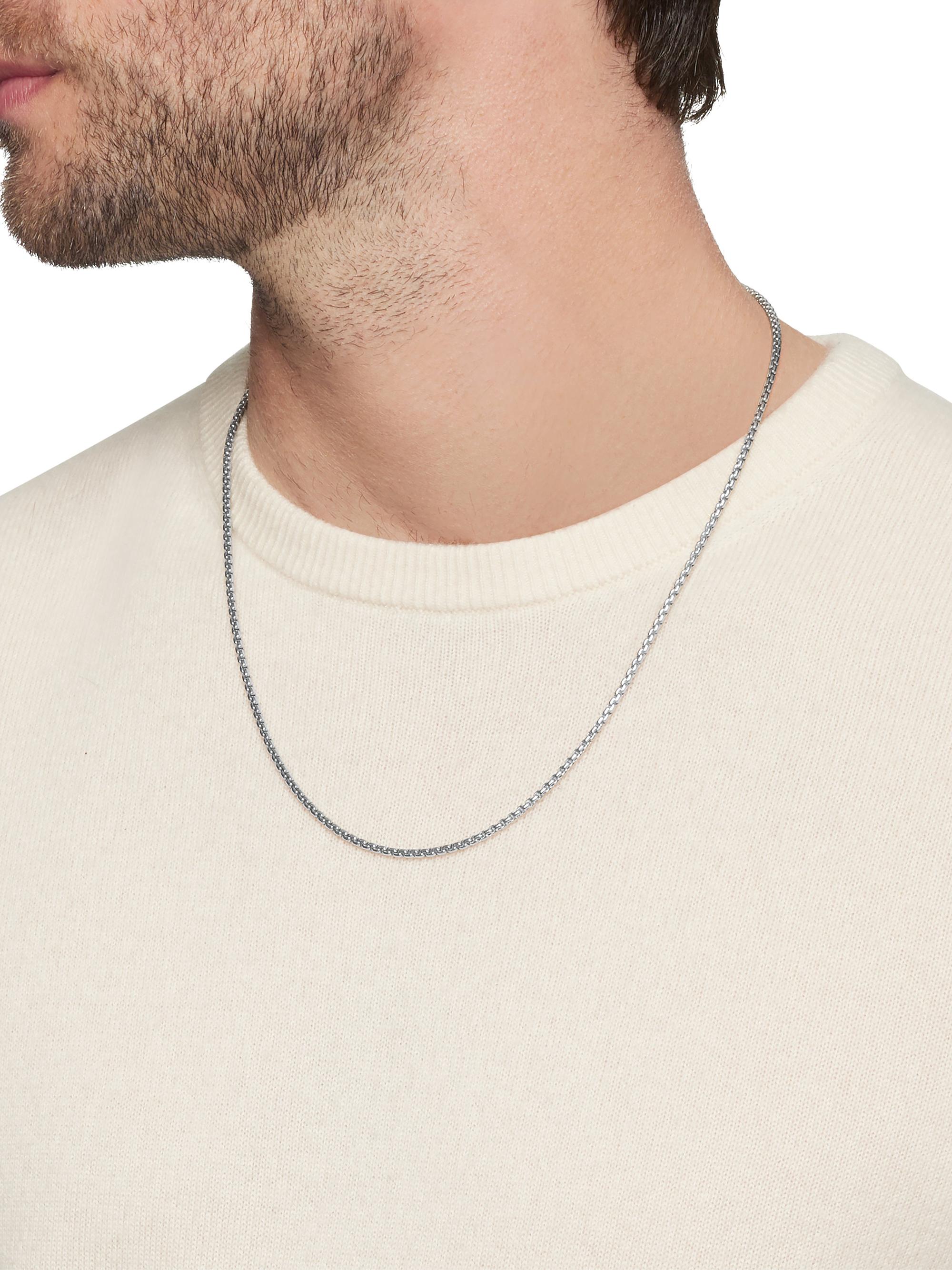 David Yurman Box Chain Necklace in Platinum | Saks Fifth Avenue