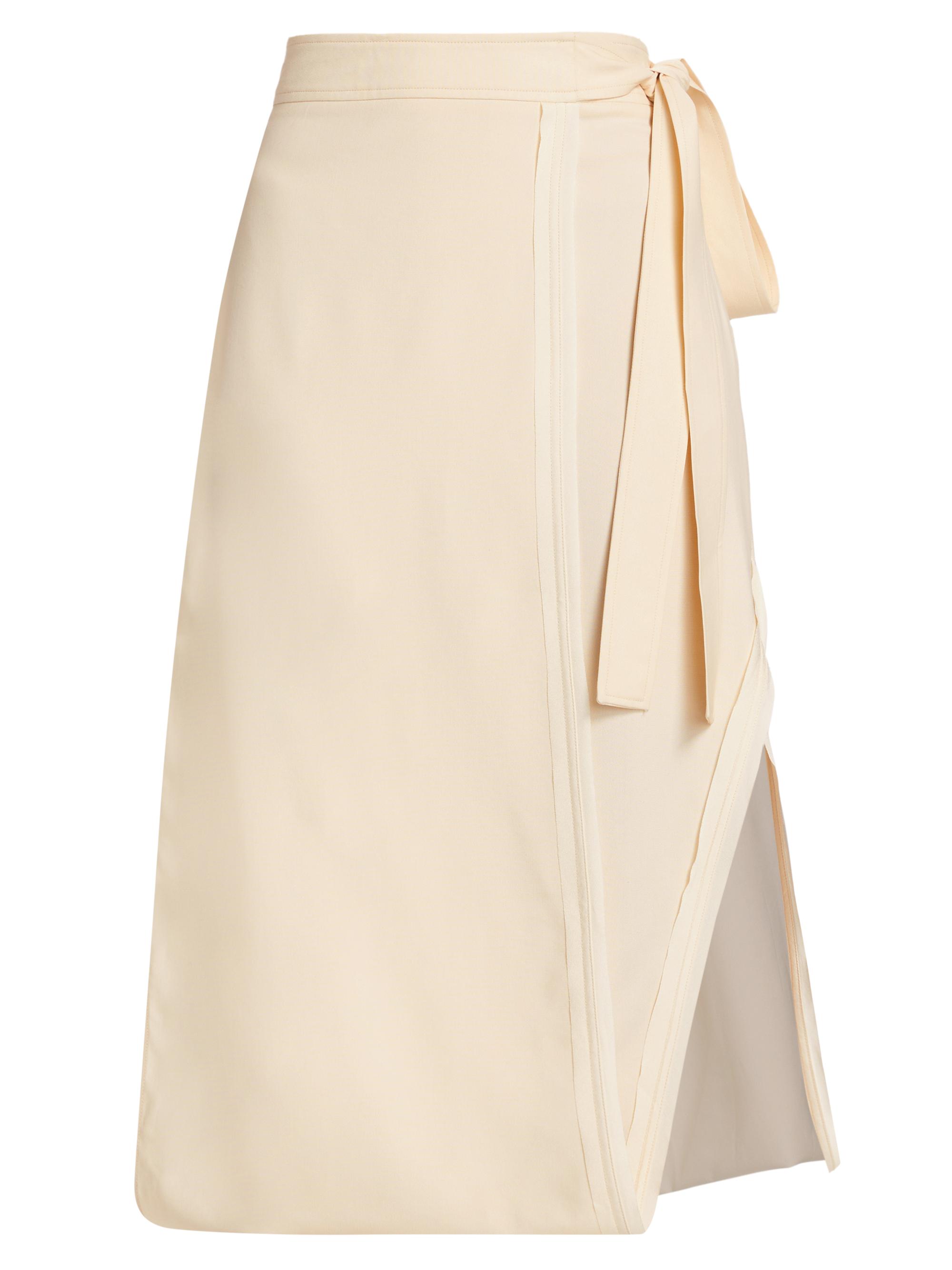 3.1 Phillip Lim Women's Endless Loop Wool-Blend Wrap Skirt - Champagne