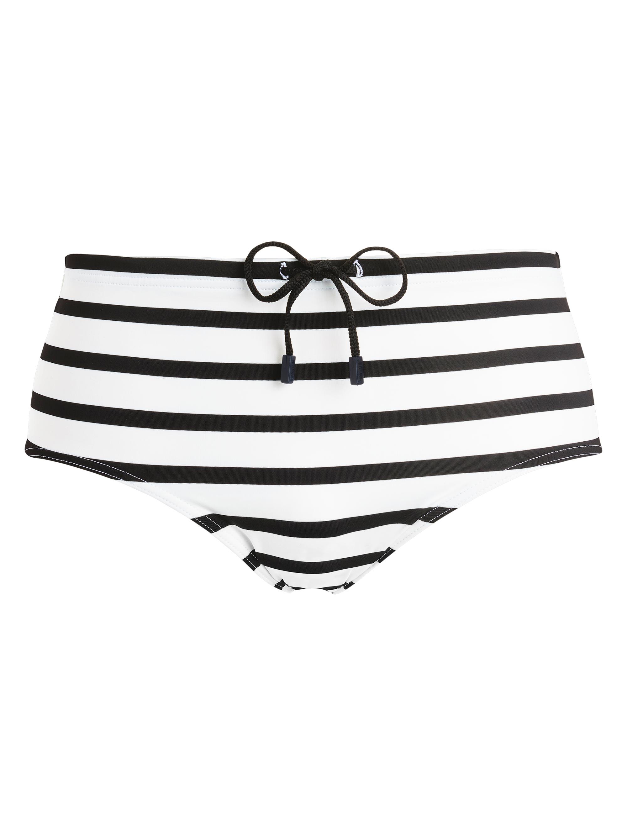 Vilebrequin Men's Striped Swim Briefs - Black White Stripe