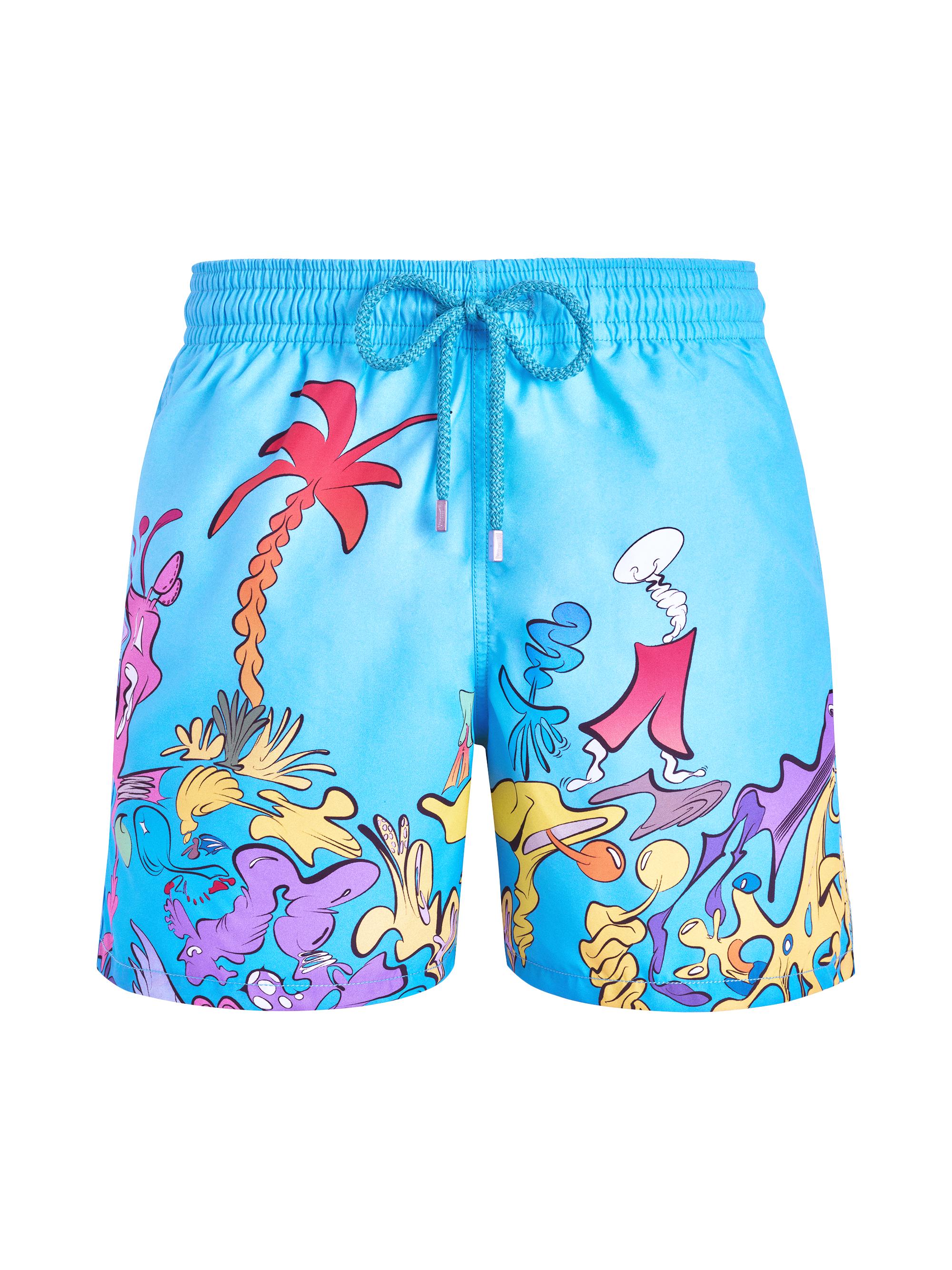 Vilebrequin Men's Seabed Graphic Swim Trunks - Blue Atoll