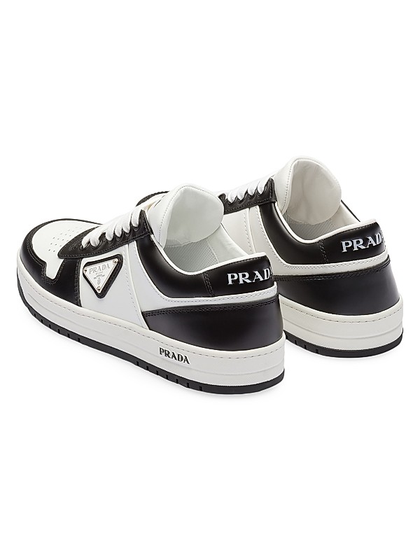 Shop Prada Downtown Perforated Leather Sneakers | Saks Fifth Shop Prada Downtown Perforated Leather Sneakers | Saks Fifth
