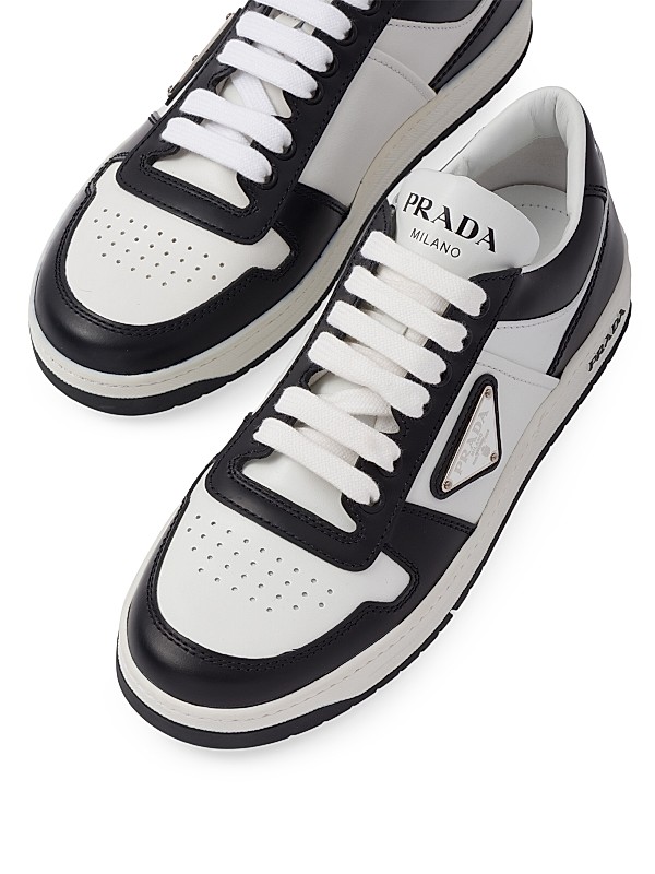 Shop Prada Downtown Perforated Leather Sneakers | Saks Fifth Shop Prada Downtown Perforated Leather Sneakers | Saks Fifth