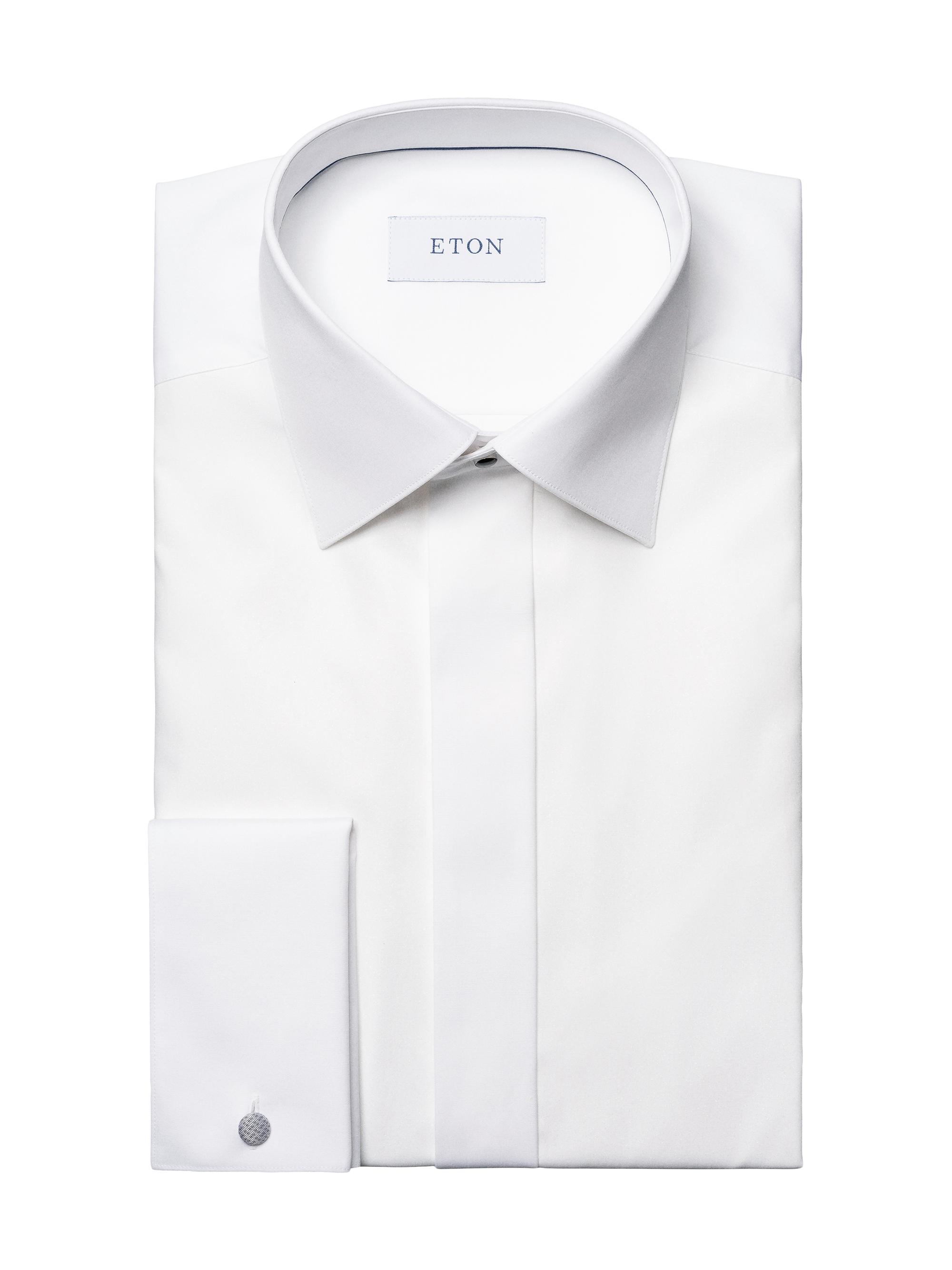 Eton Men's Contemporary French Cuff Shirt - White